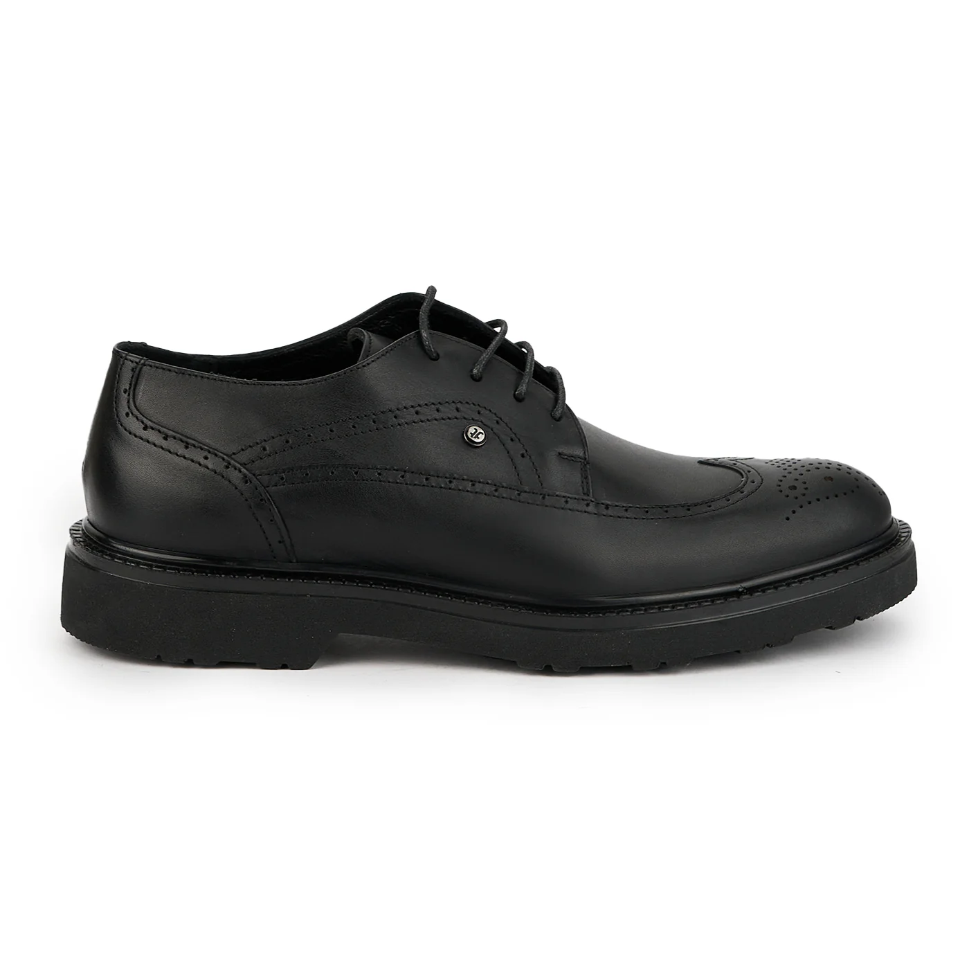 Pantofi barbati din piele naturala neagra 7613