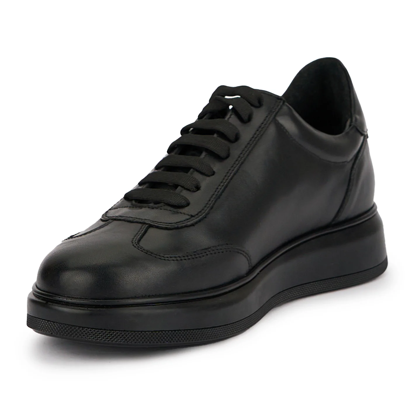 Pantofi barbati din piele naturala neagra 7625 - Image 3