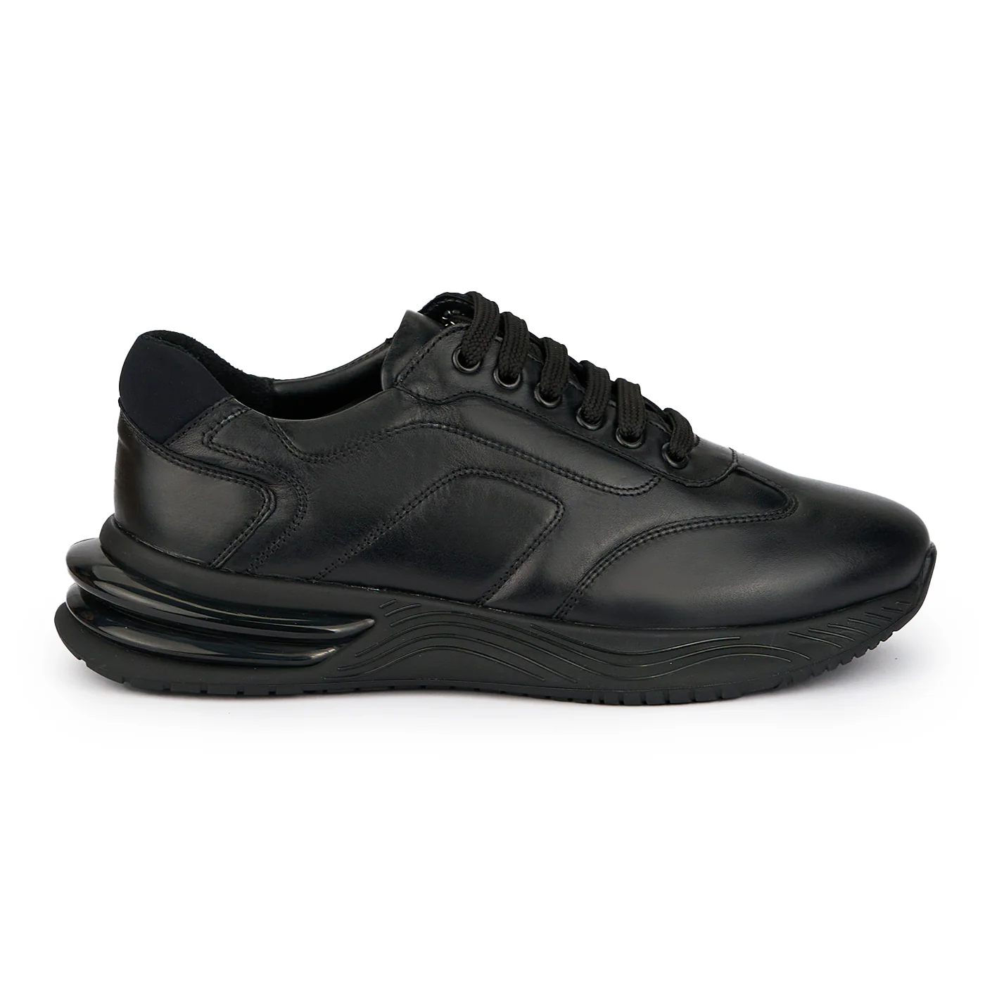 Pantofi barbati din piele naturala neagra 7644