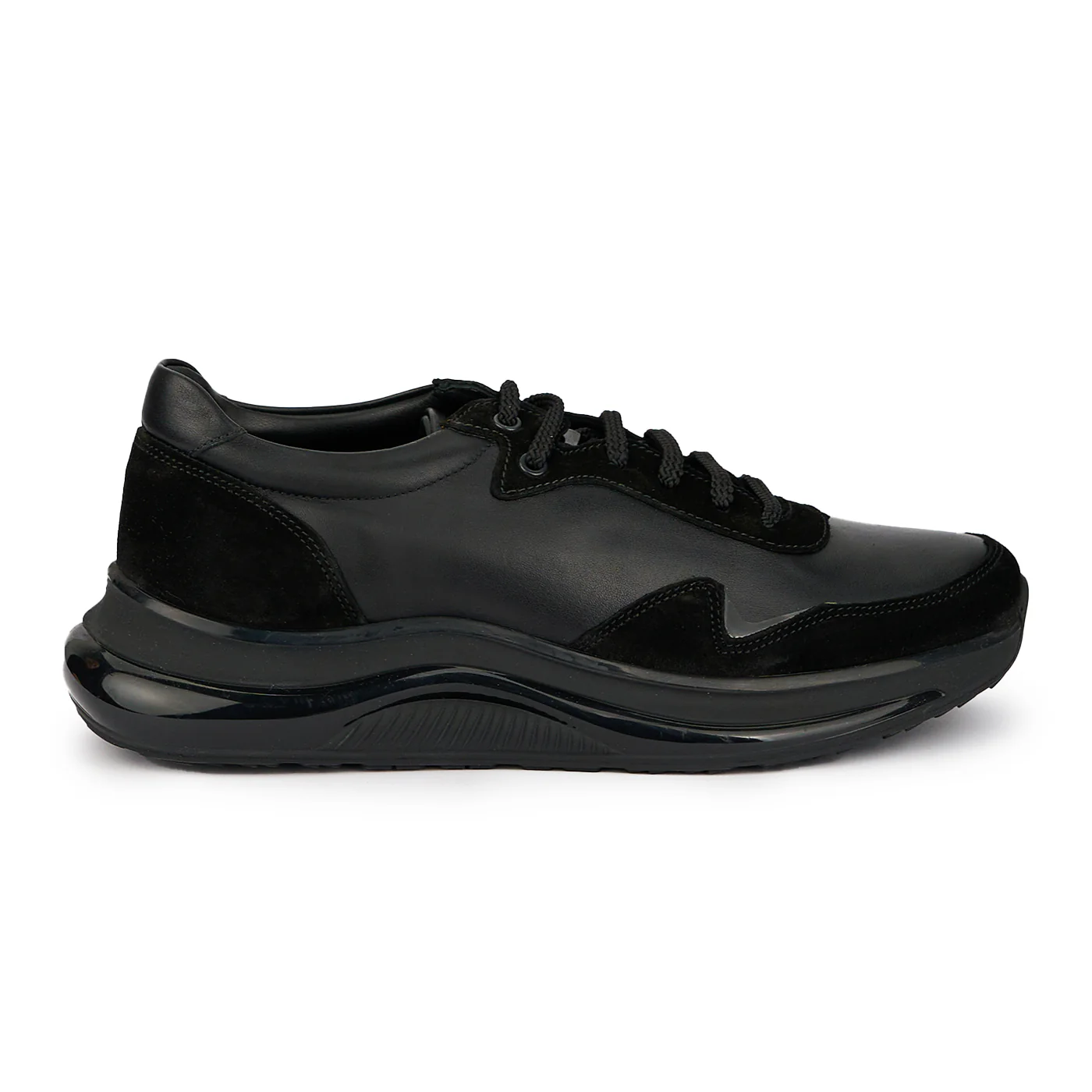 Pantofi barbati din piele naturala neagra 7704