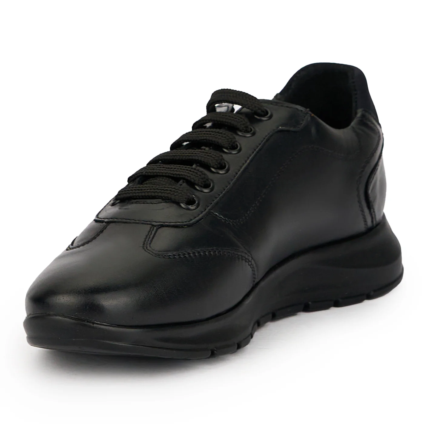 Pantofi barbati din piele naturala neagra 7707 - Image 3