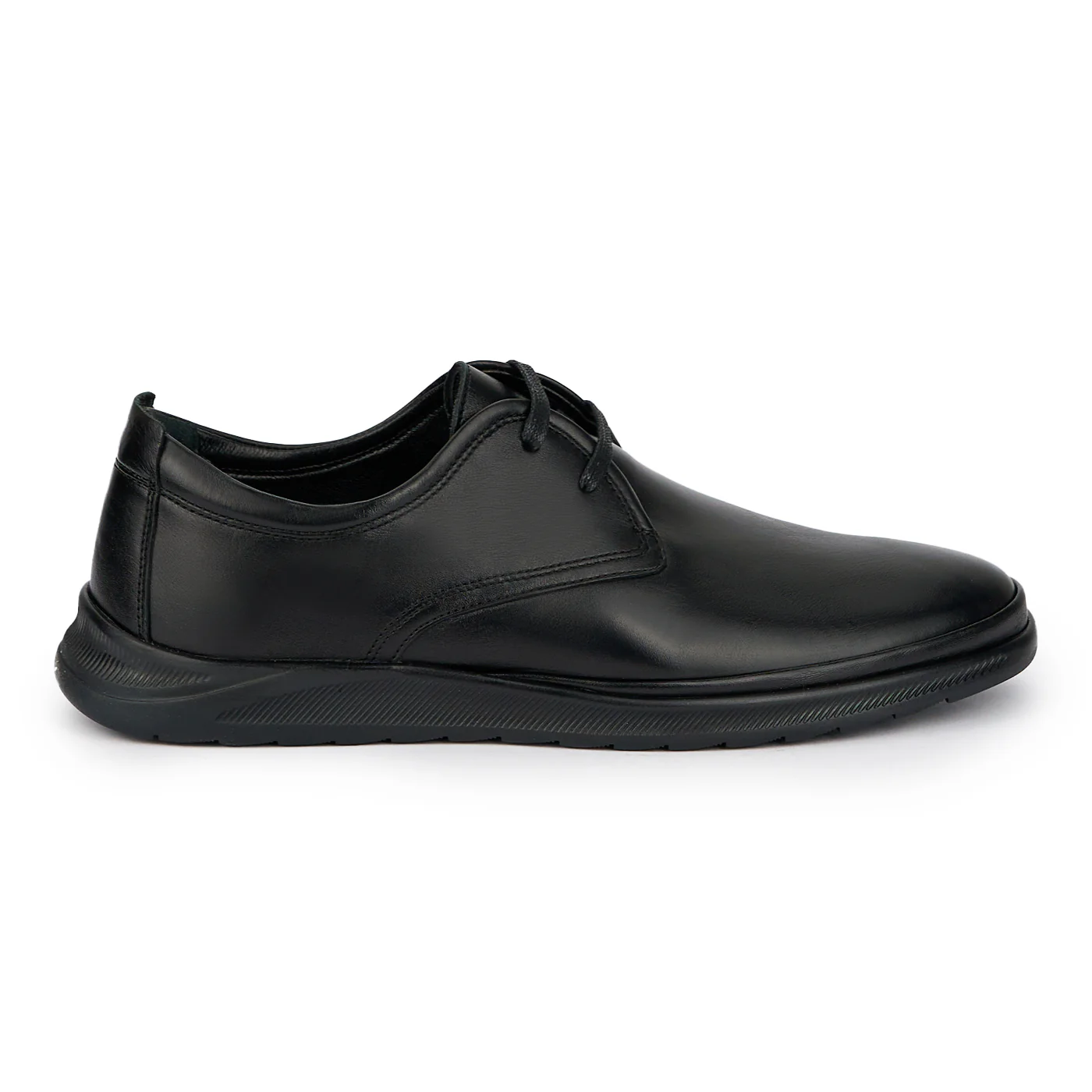 Pantofi barbati din piele naturala neagra 7709