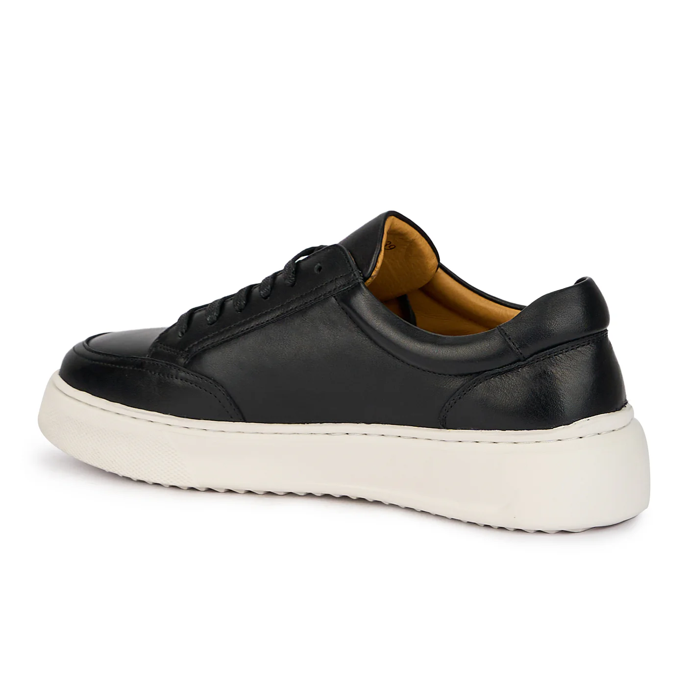Pantofi barbati din piele naturala neagra 7723 - Image 2