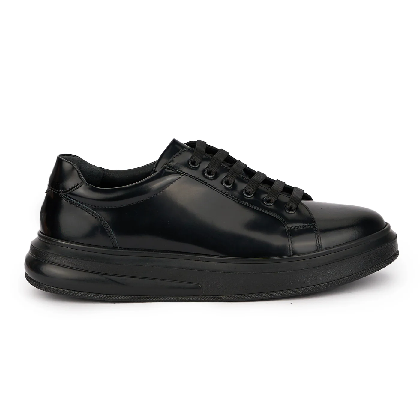 Pantofi barbati din piele naturala neagra 7731