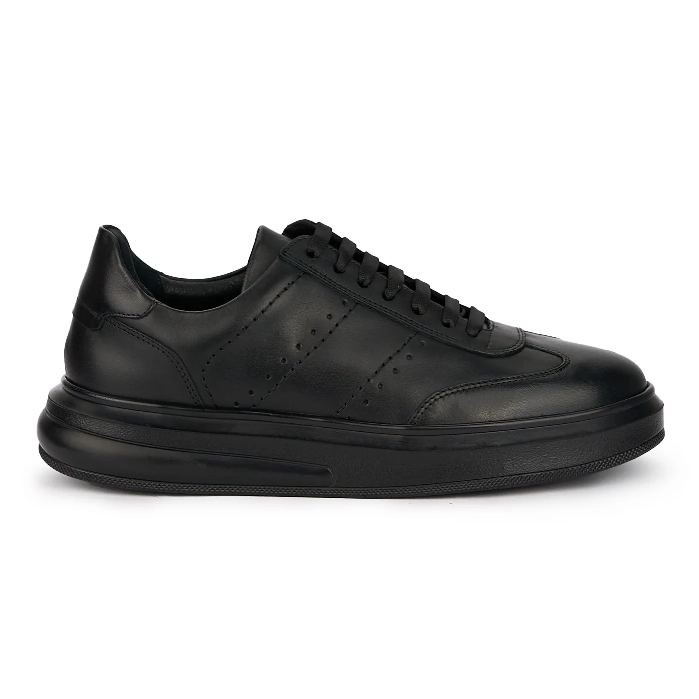 Pantofi barbati din piele naturala neagra 7734