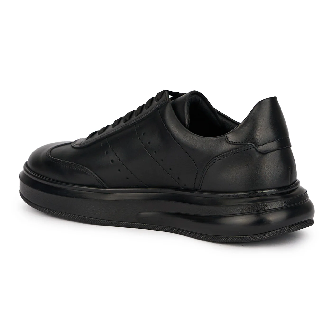 Pantofi barbati din piele naturala neagra 7734 - Image 2