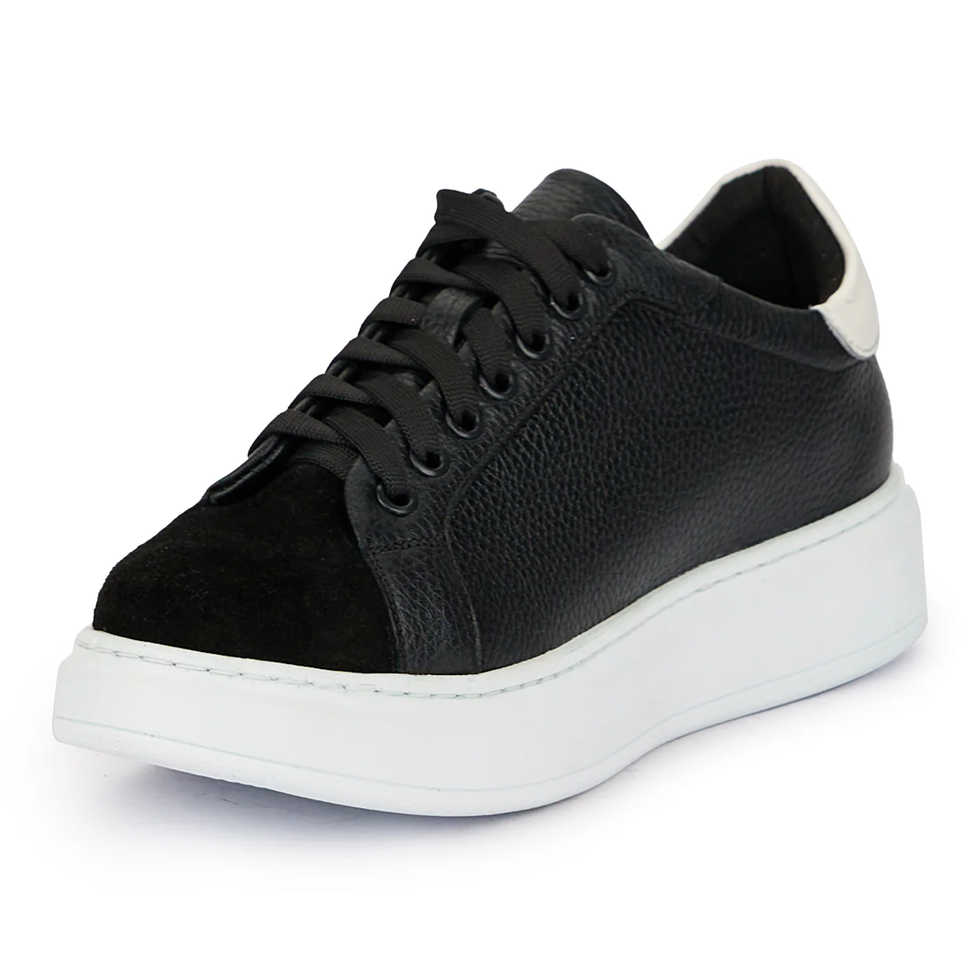 Pantofi barbati din piele naturala neagra 7736 - Image 3