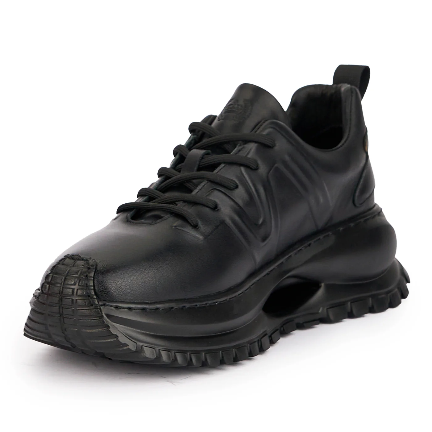 Pantofi barbati din piele naturala neagra 7770 - Image 3