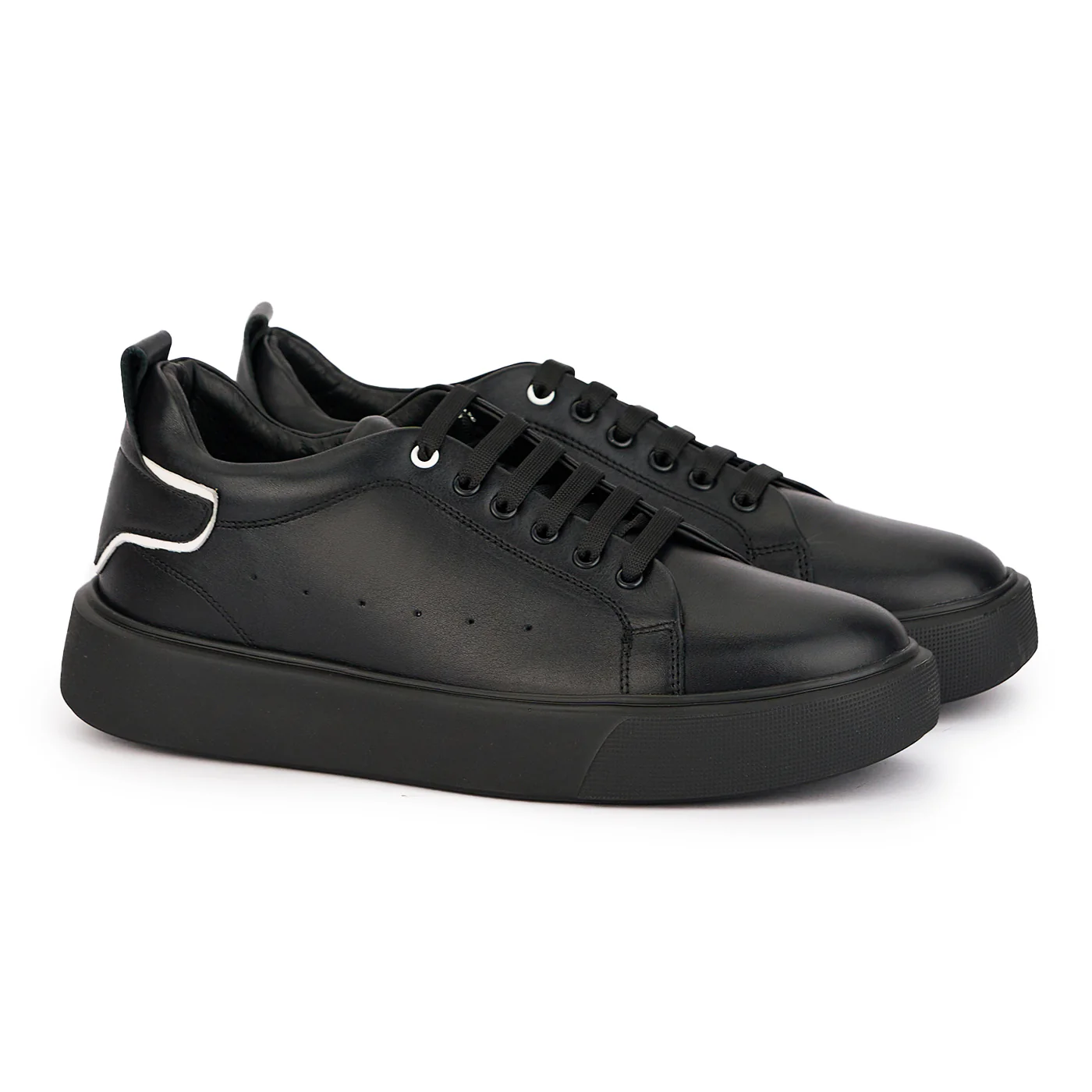 Pantofi barbati din piele naturala neagra 7788 - Image 4