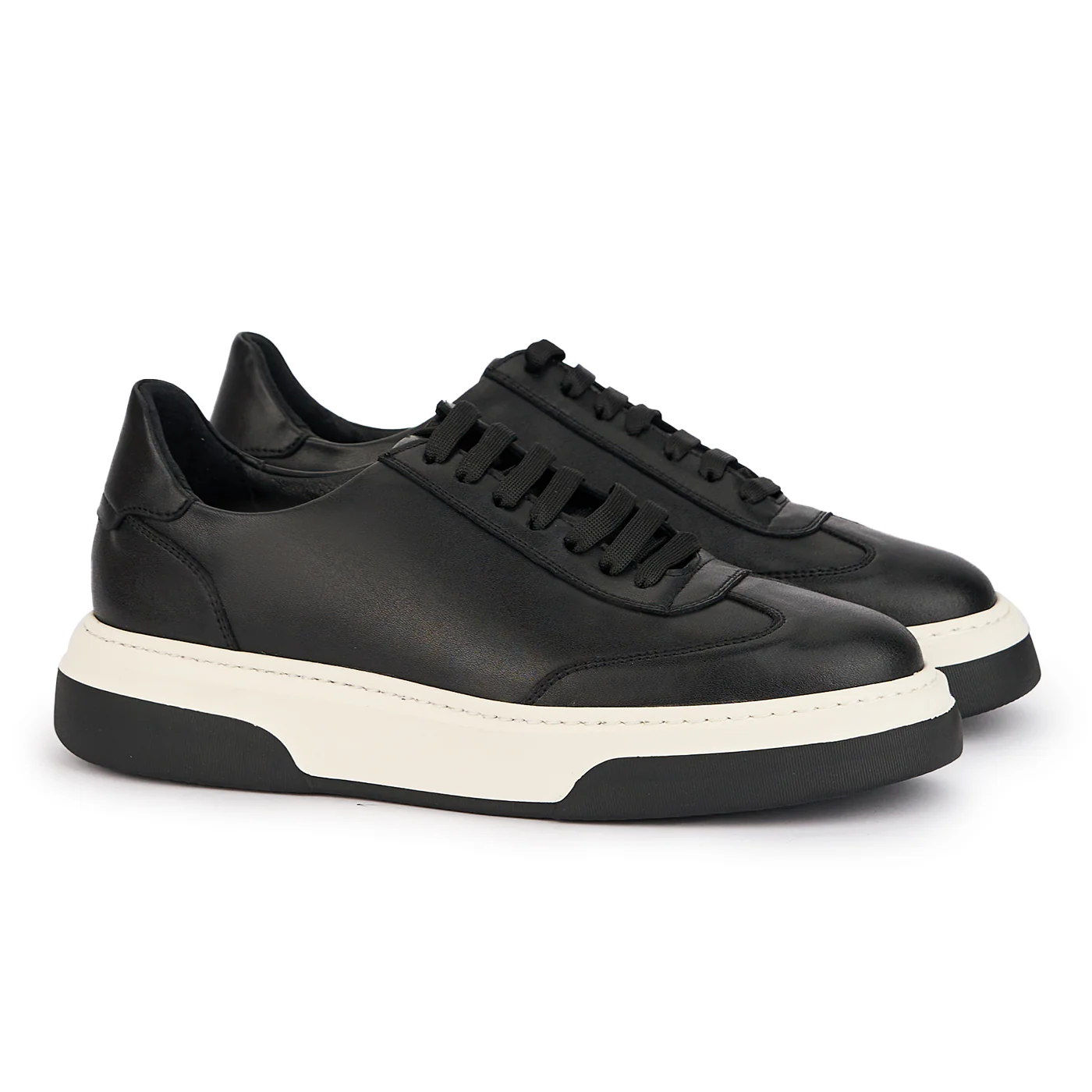 Pantofi barbati din piele naturala neagra 7790 - Image 4