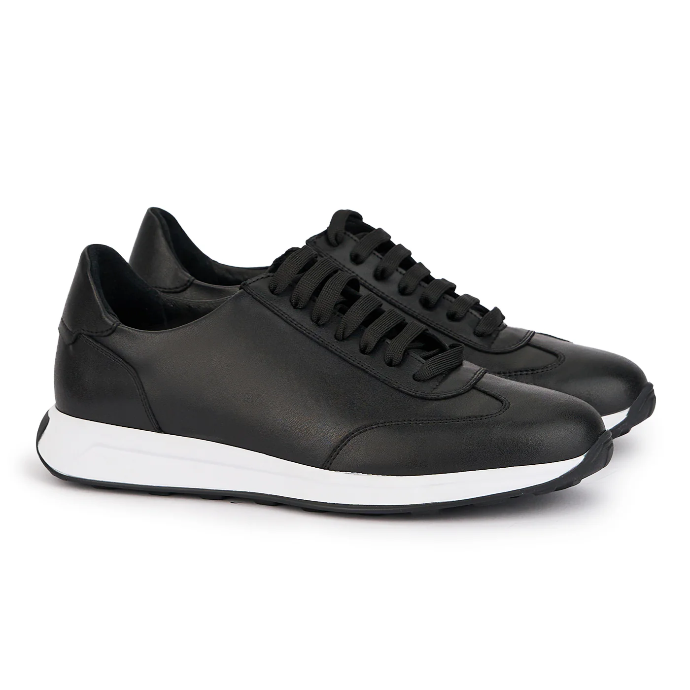 Pantofi barbati din piele naturala neagra 7792 - Image 4