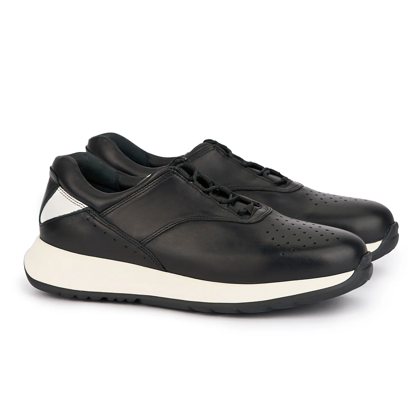 Pantofi barbati din piele naturala neagra 7795 - Image 4