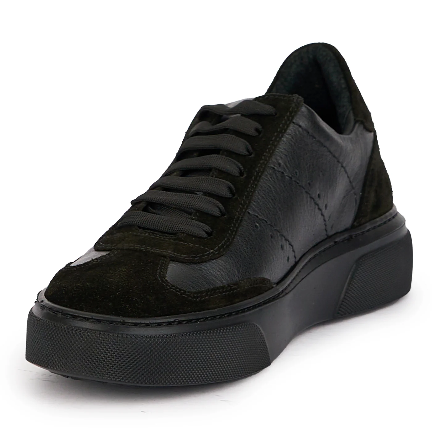 Pantofi barbati din piele naturala neagra 7796 - Image 3
