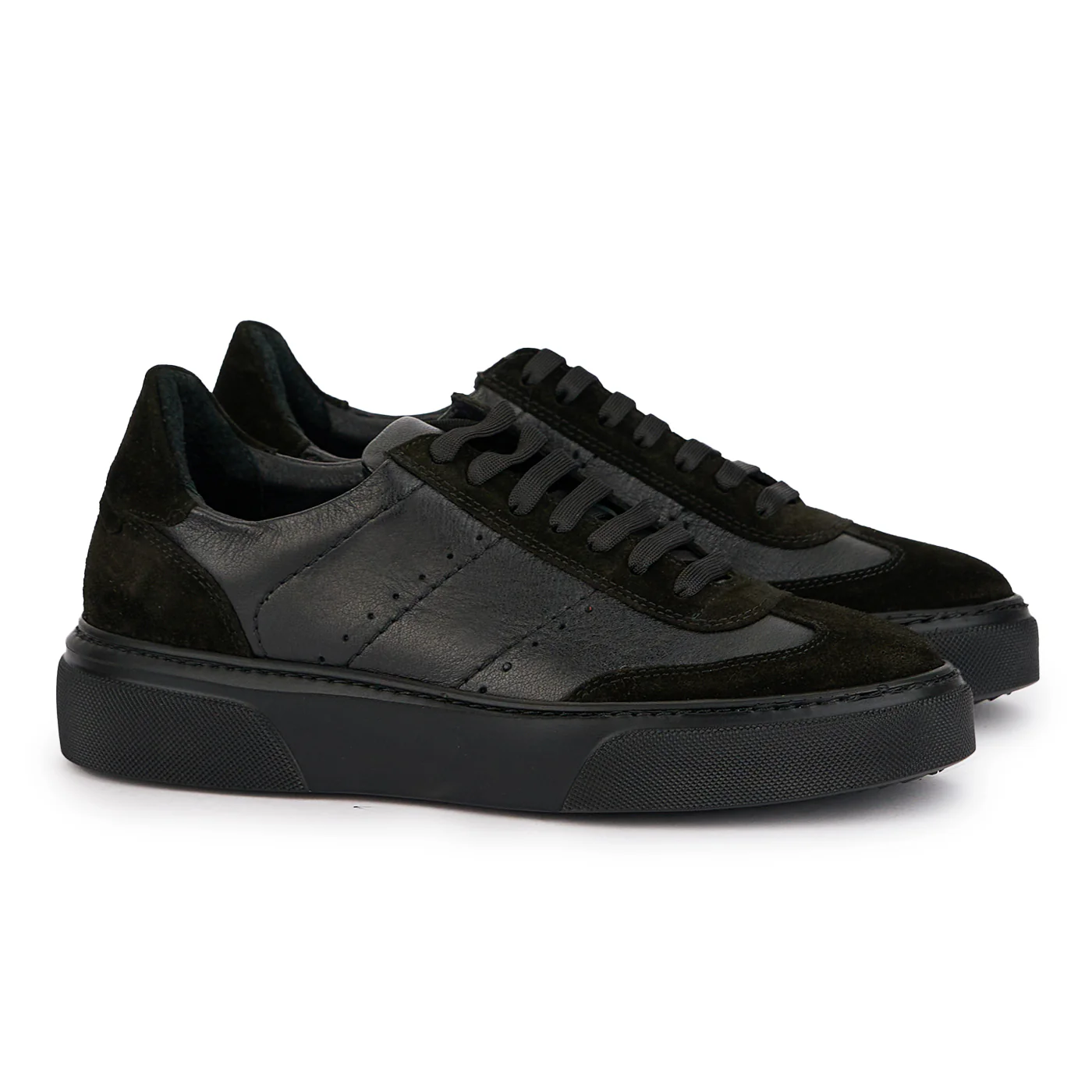 Pantofi barbati din piele naturala neagra 7796 - Image 4