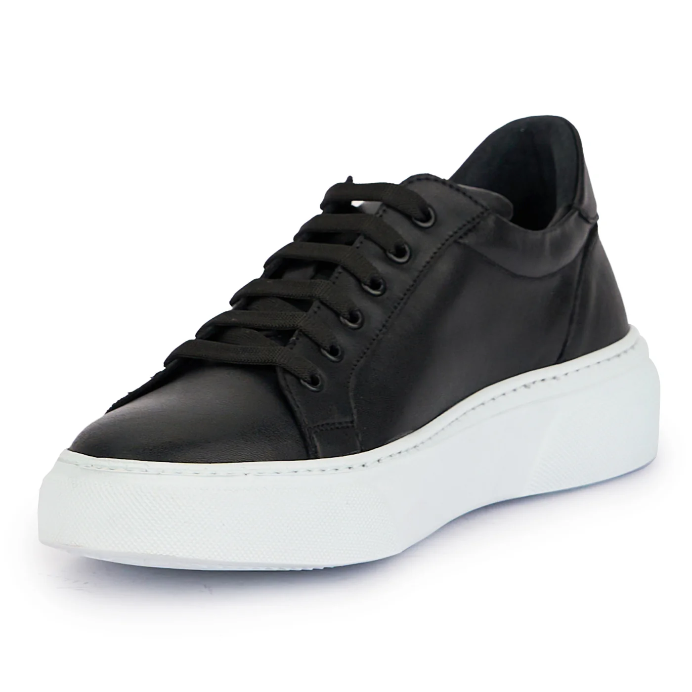 Pantofi barbati din piele naturala neagra 7798 - Image 3