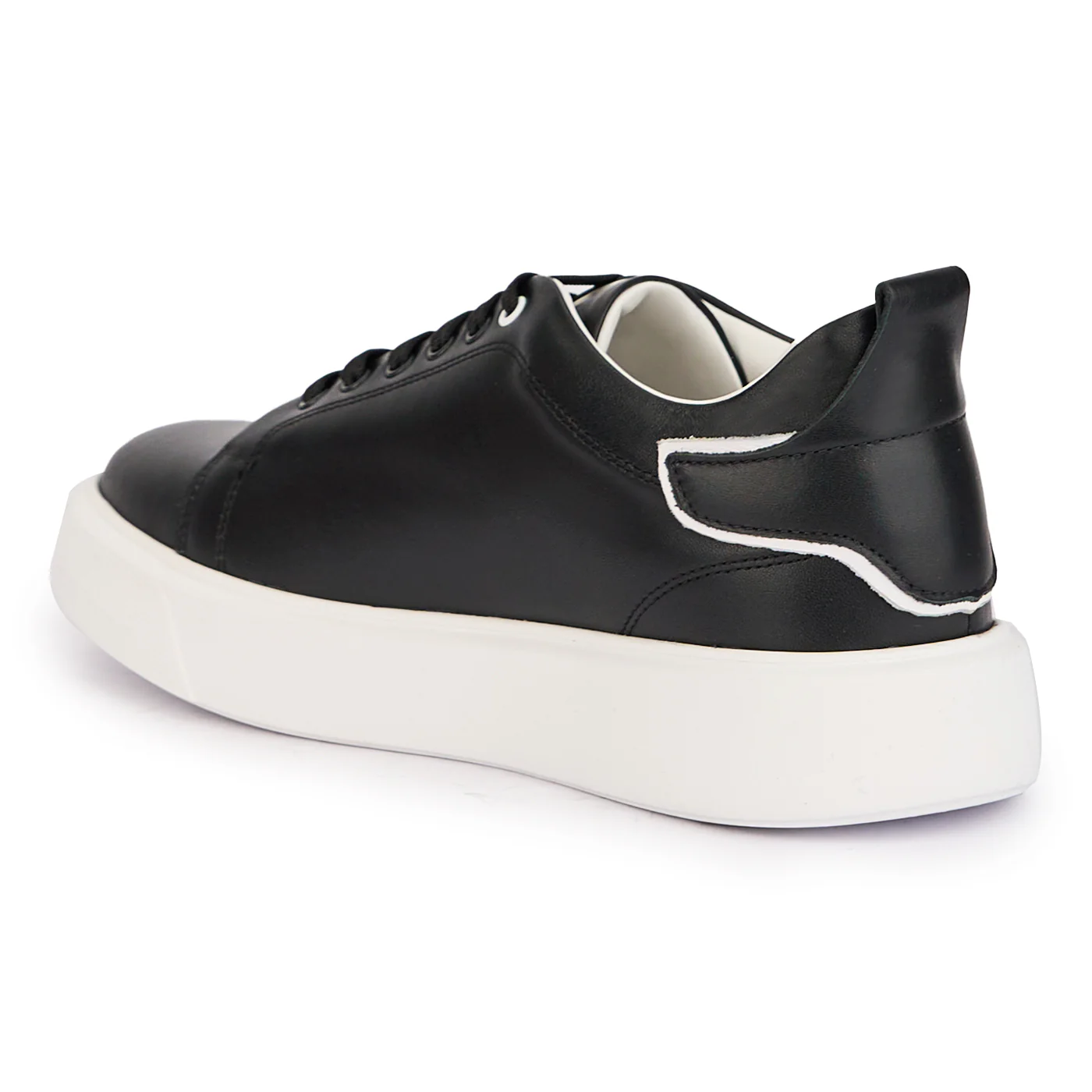Pantofi barbati din piele naturala neagra 7802 - Image 2