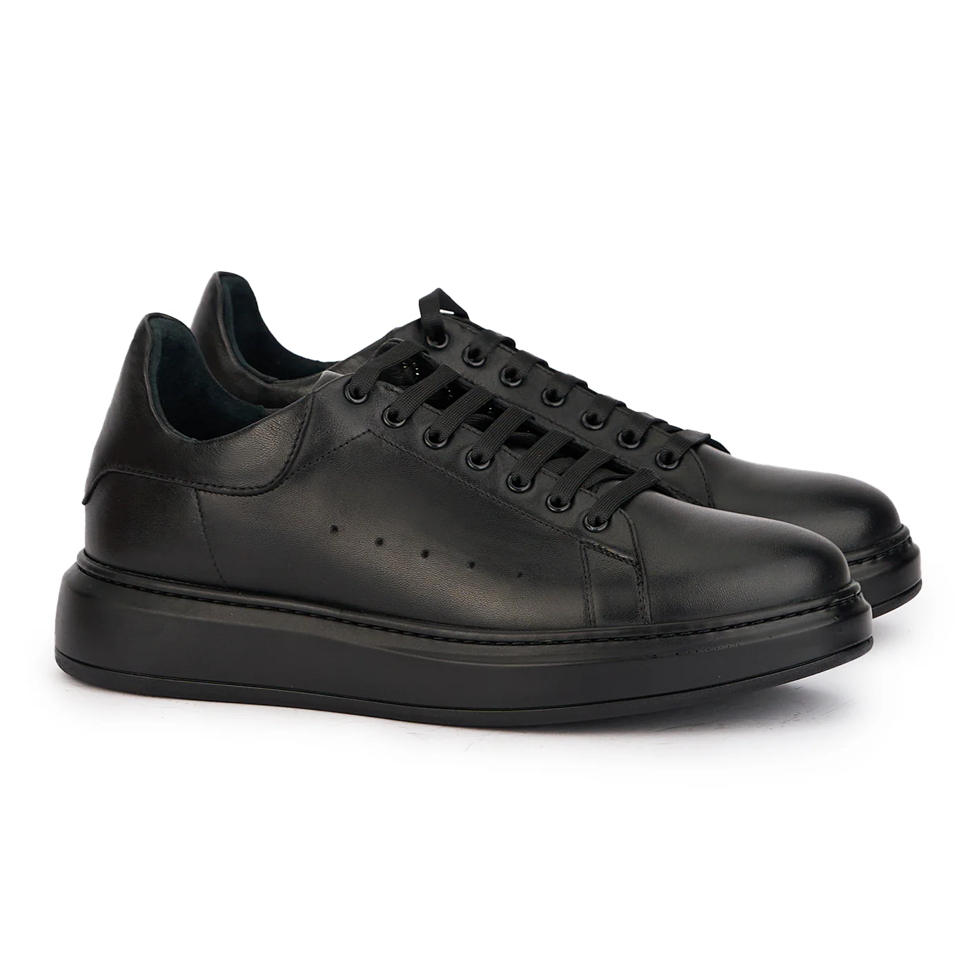Pantofi barbati din piele naturala neagra 7812 - Image 4