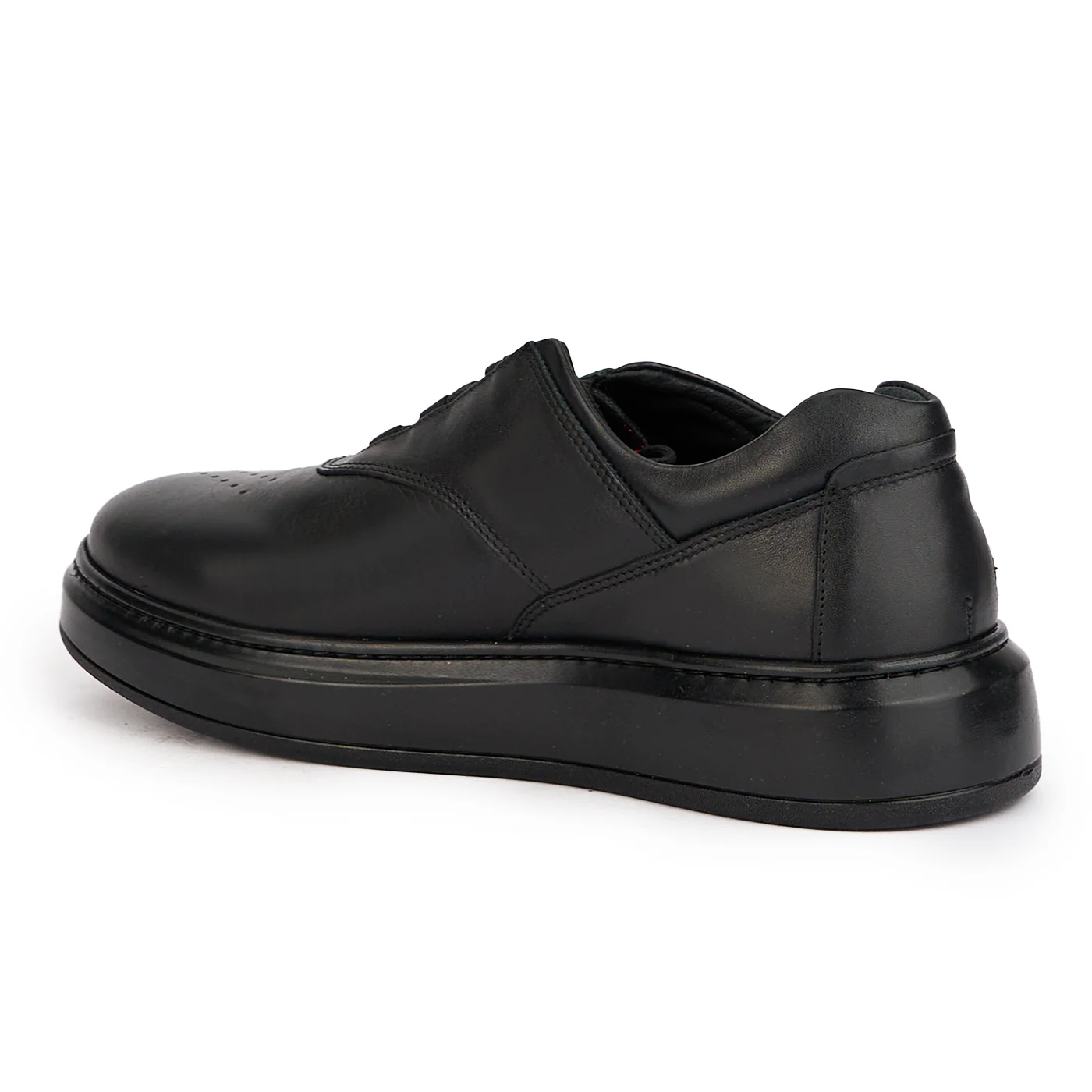 Pantofi barbati din piele naturala neagra 7813 - Image 2