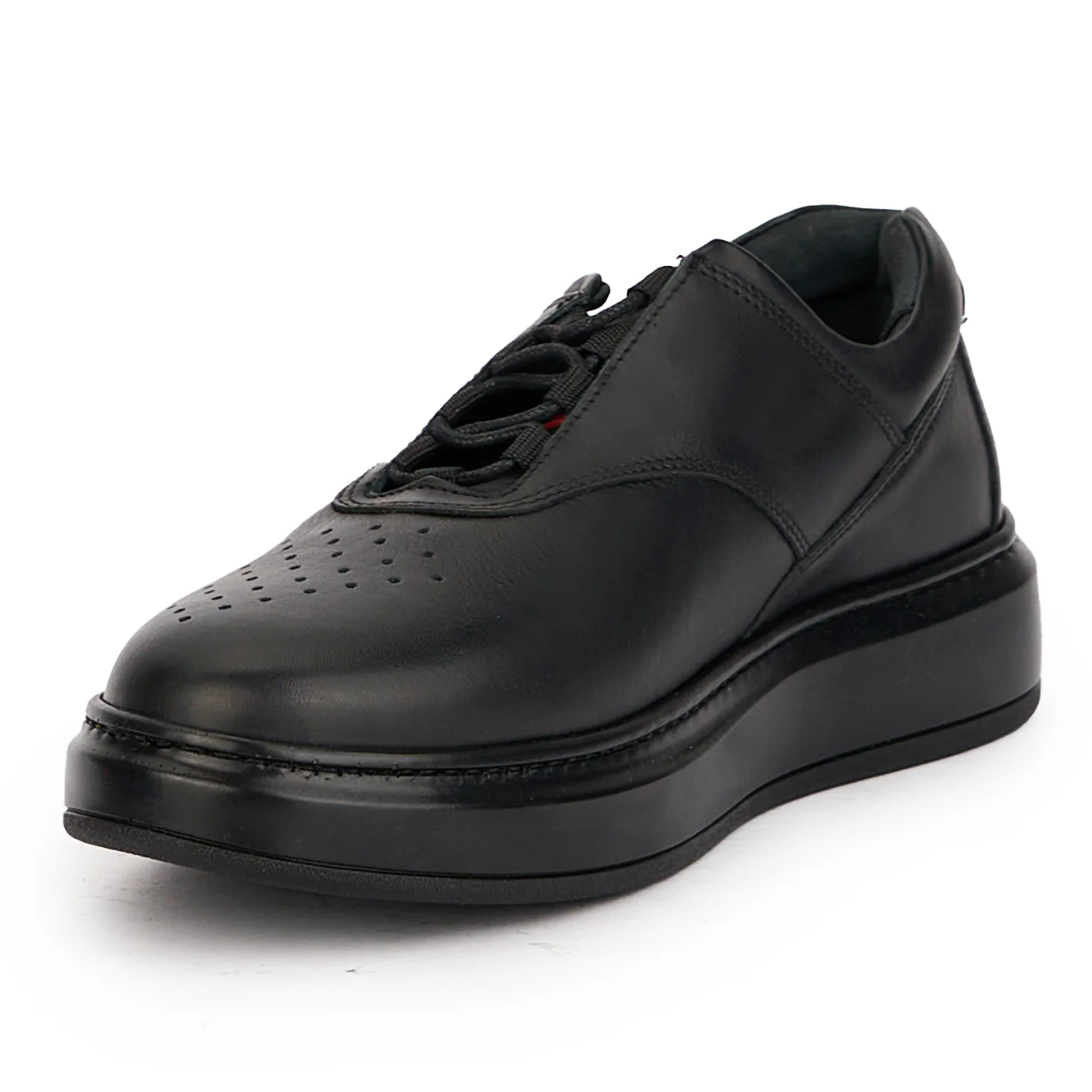 Pantofi barbati din piele naturala neagra 7813 - Image 3