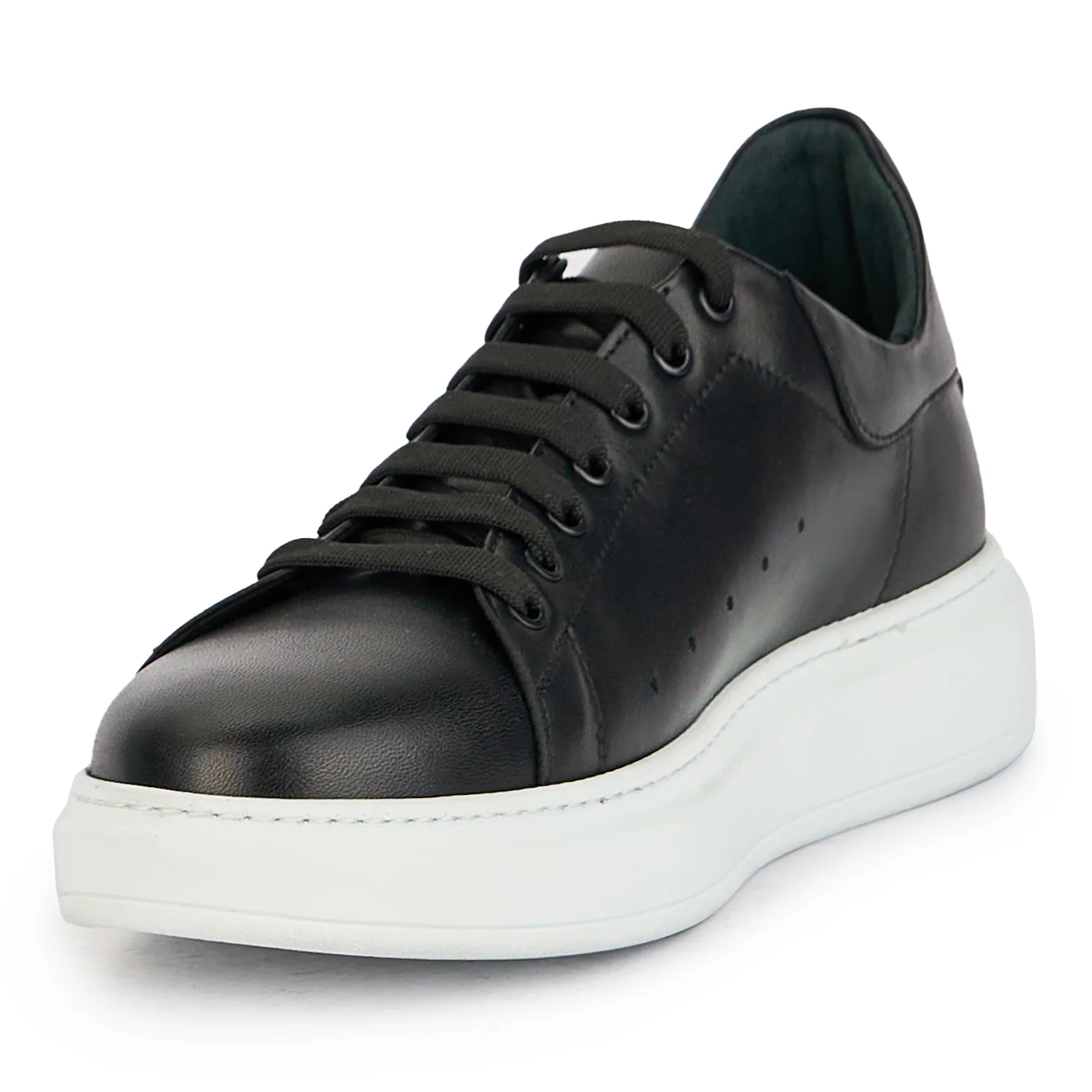 Pantofi barbati din piele naturala neagra 7821 - Image 3
