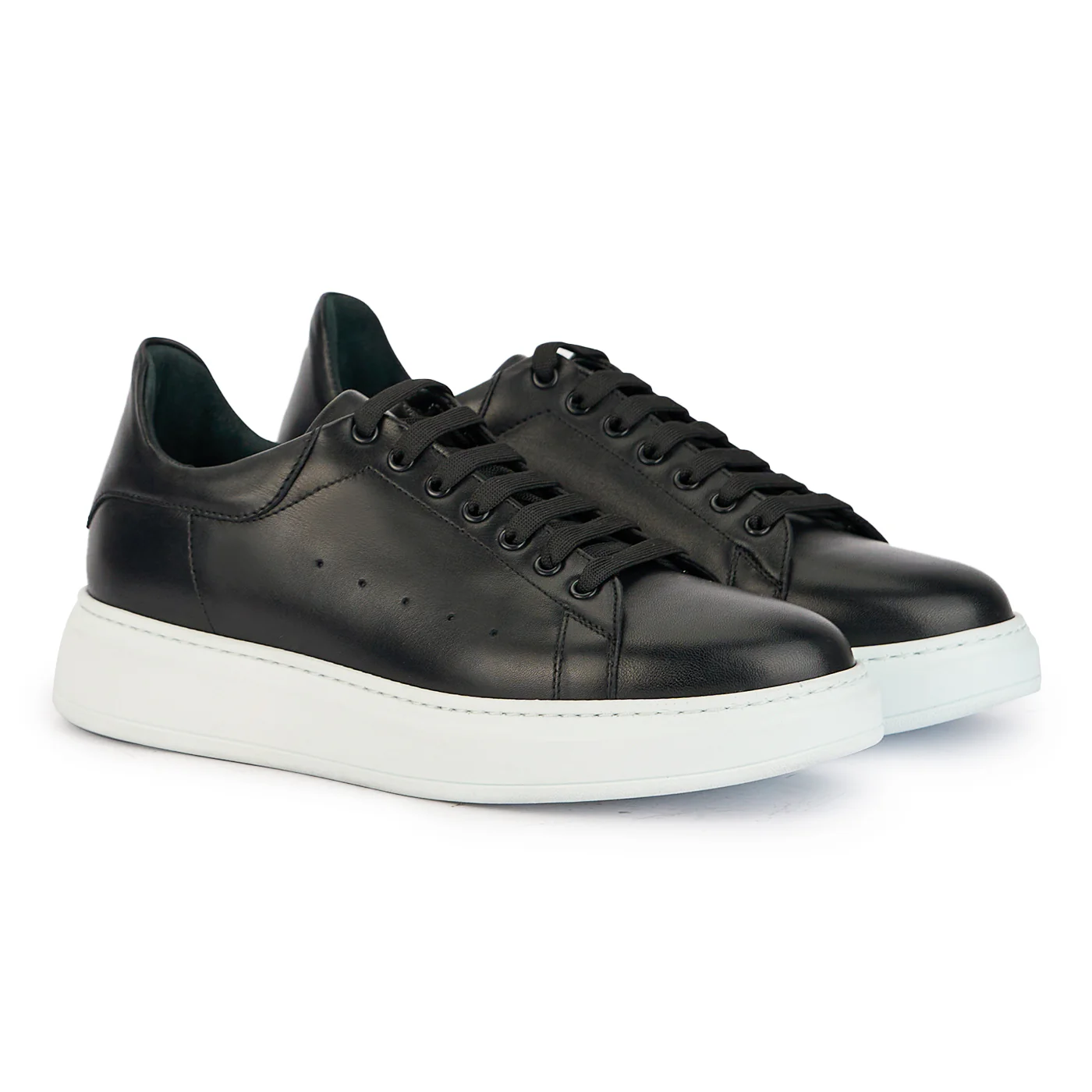 Pantofi barbati din piele naturala neagra 7821 - Image 4