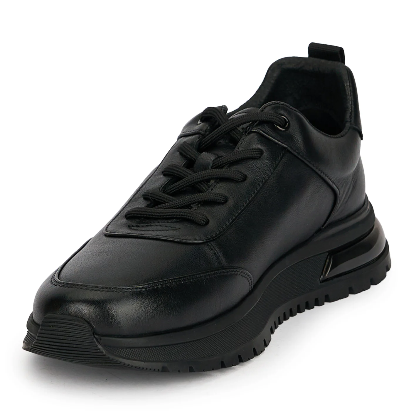 Pantofi barbati din piele naturala neagra 7954 - Image 3