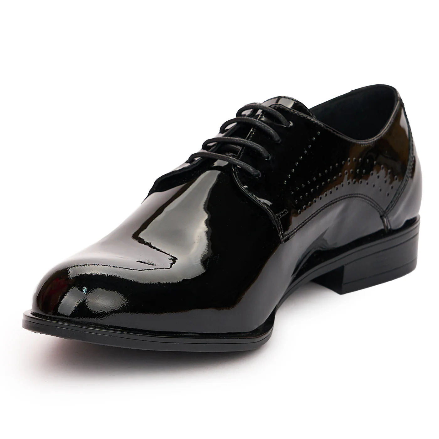 Pantofi barbati din piele naturala neagra lacuita 7533 - Image 3