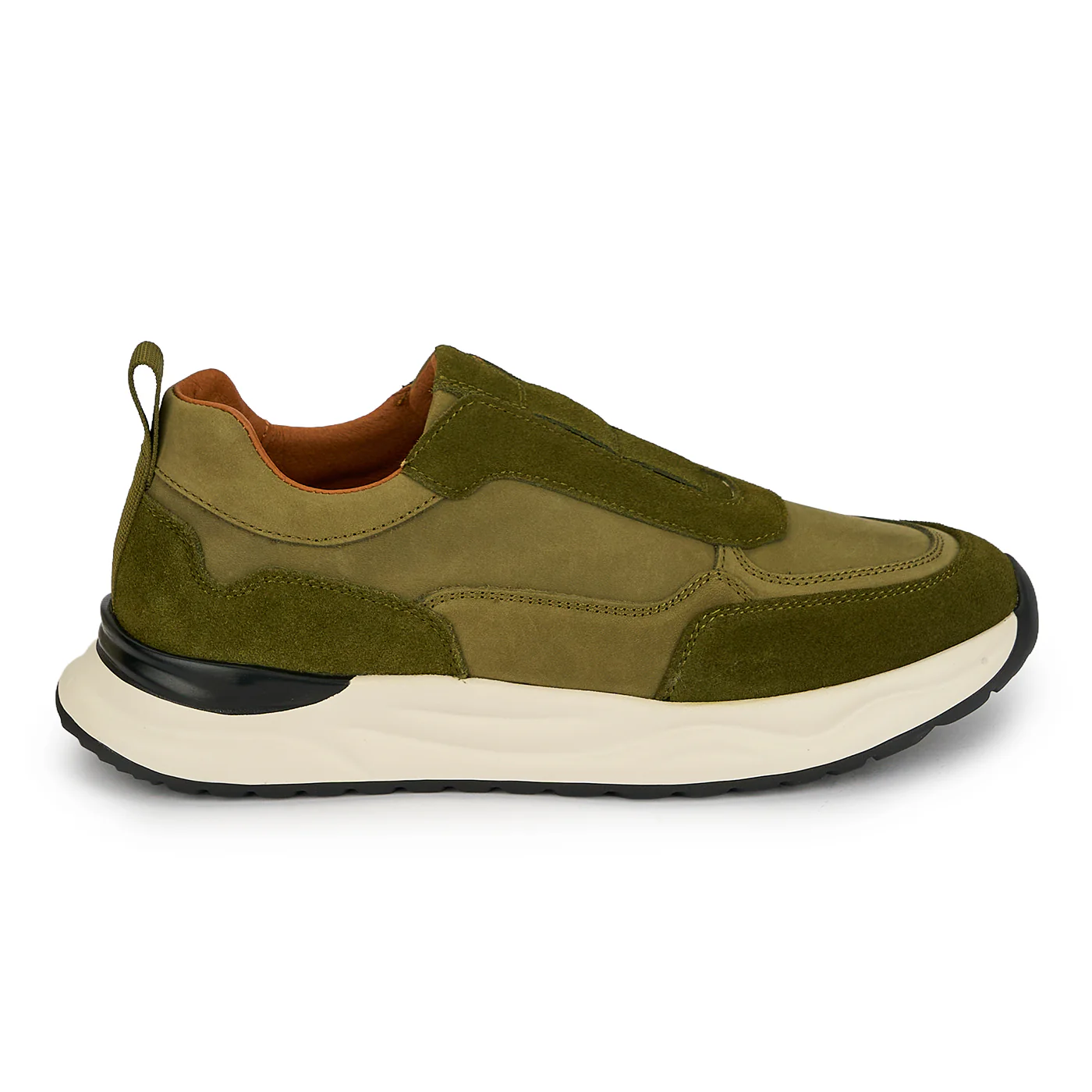 Pantofi barbati din piele naturala verde 20071