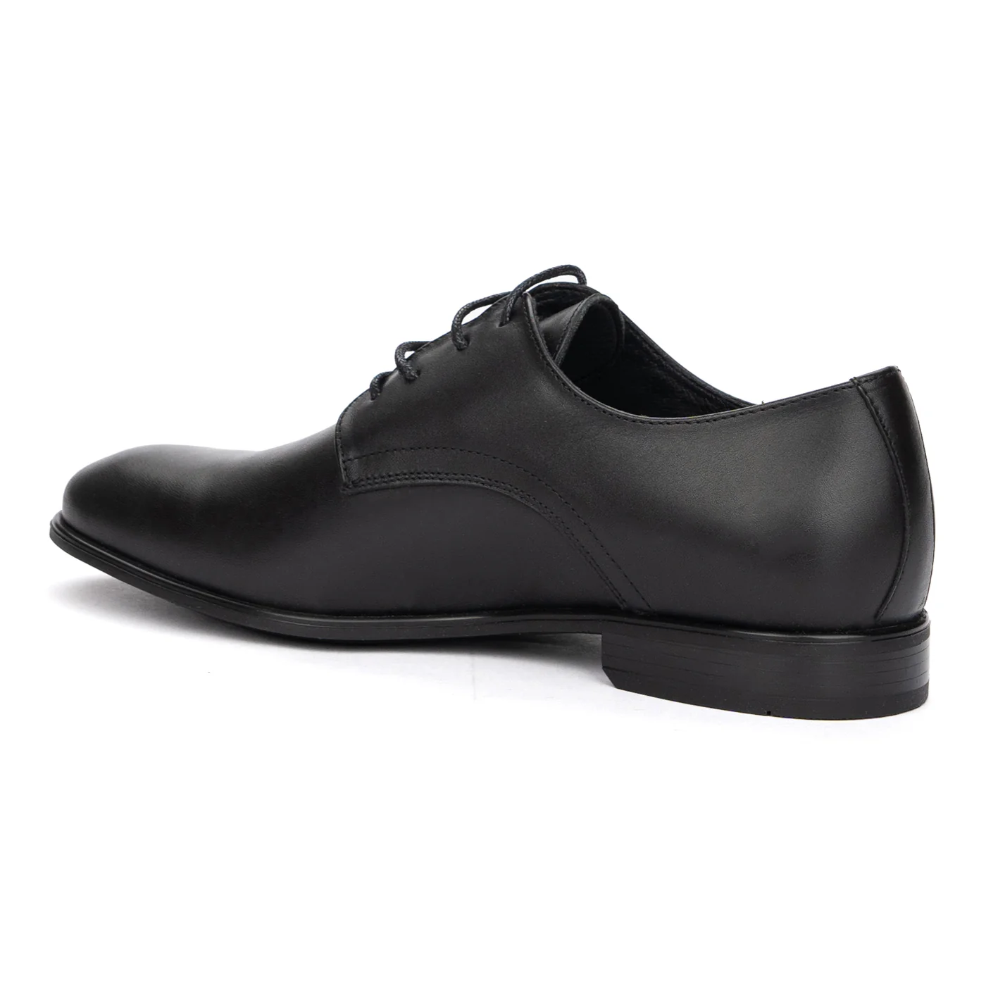 Pantofi Barbati Eleganti Negri cu Toc din Piele Naturala 7277 - Image 3
