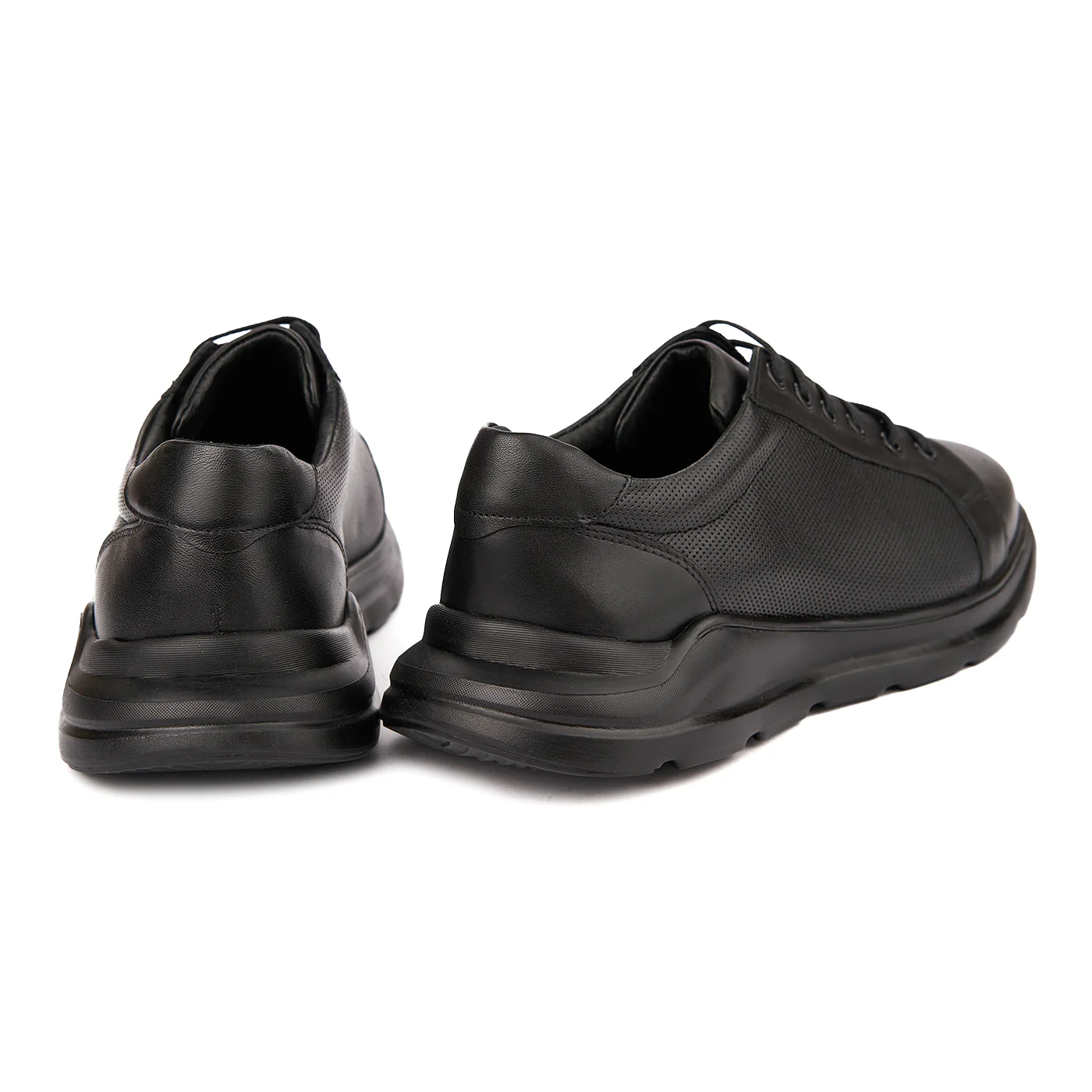 Pantofi Barbati Piele Naturala Casual Negri 0229 - Image 2