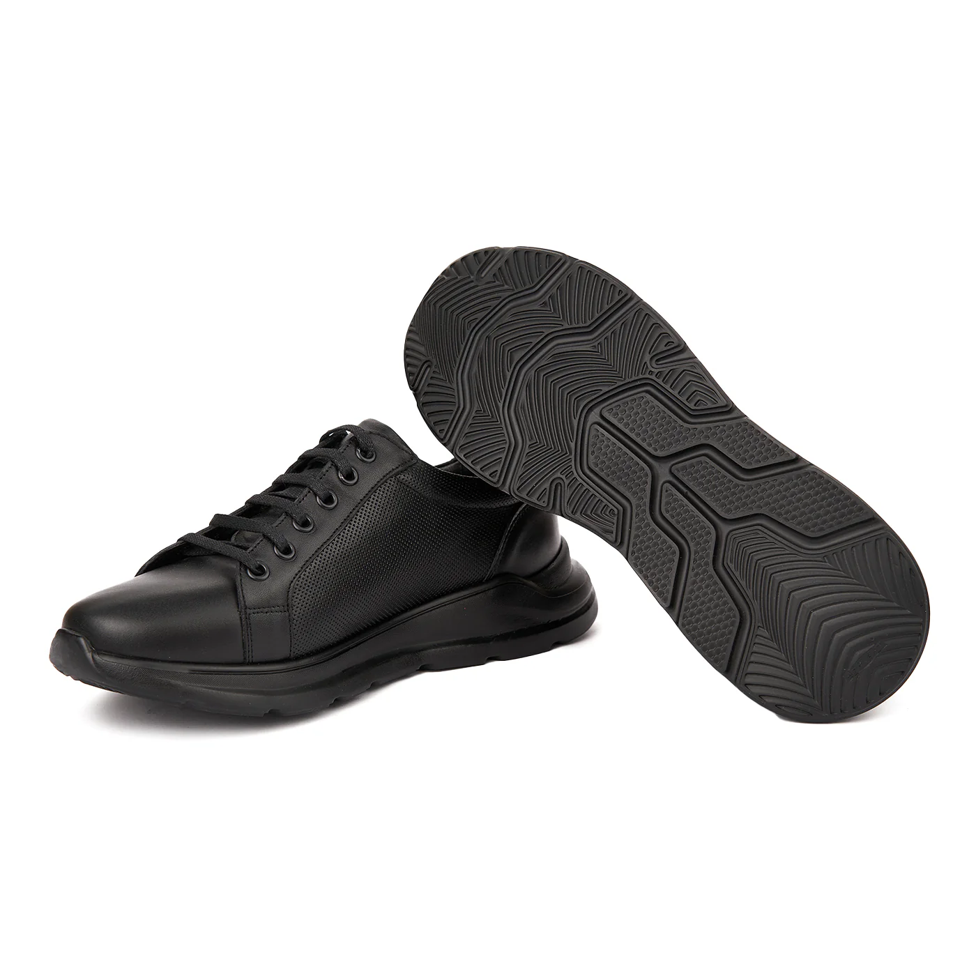 Pantofi Barbati Piele Naturala Casual Negri 0229 - Image 3