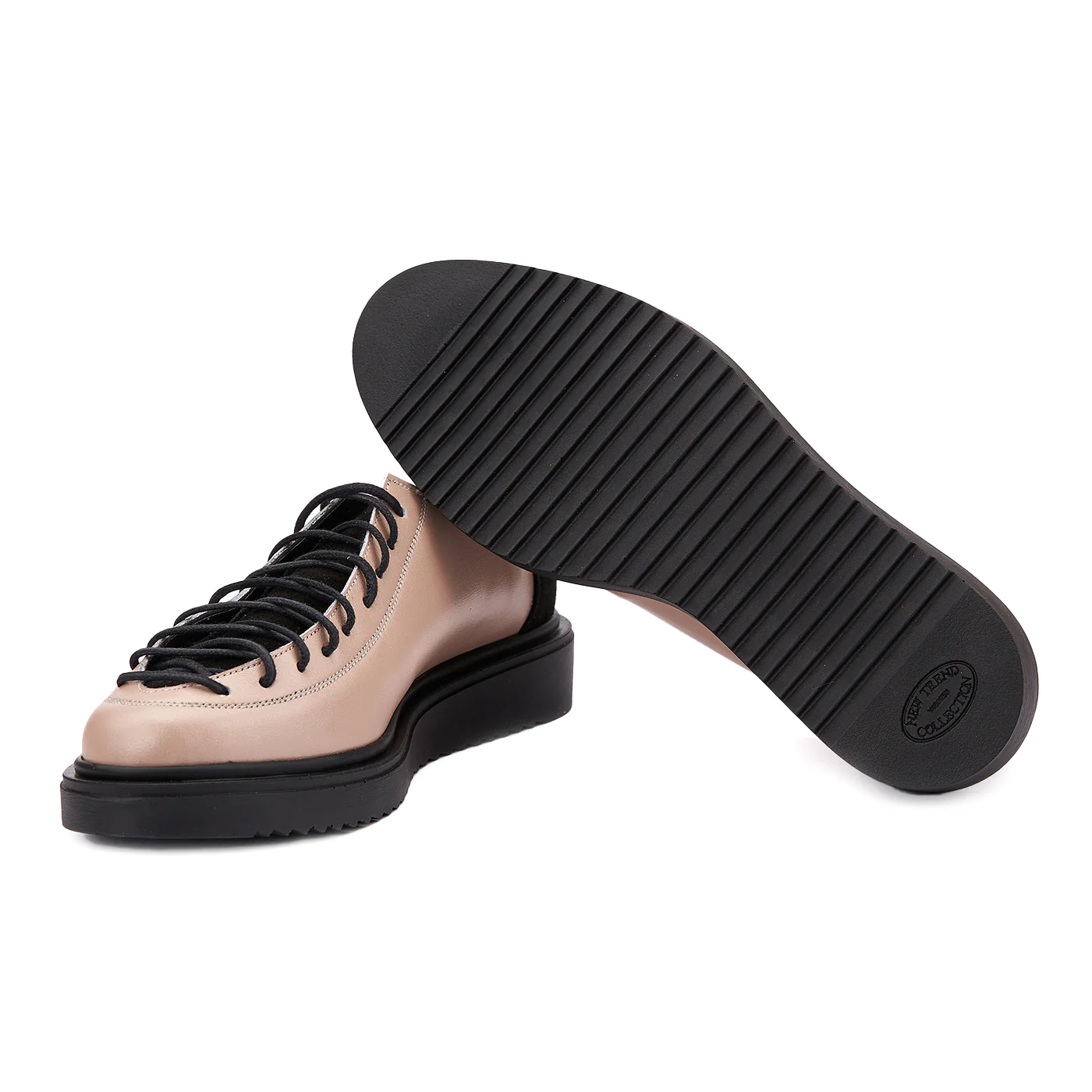 Pantofi Bej Dama Casual din Piele Naturala 1401 - Image 4