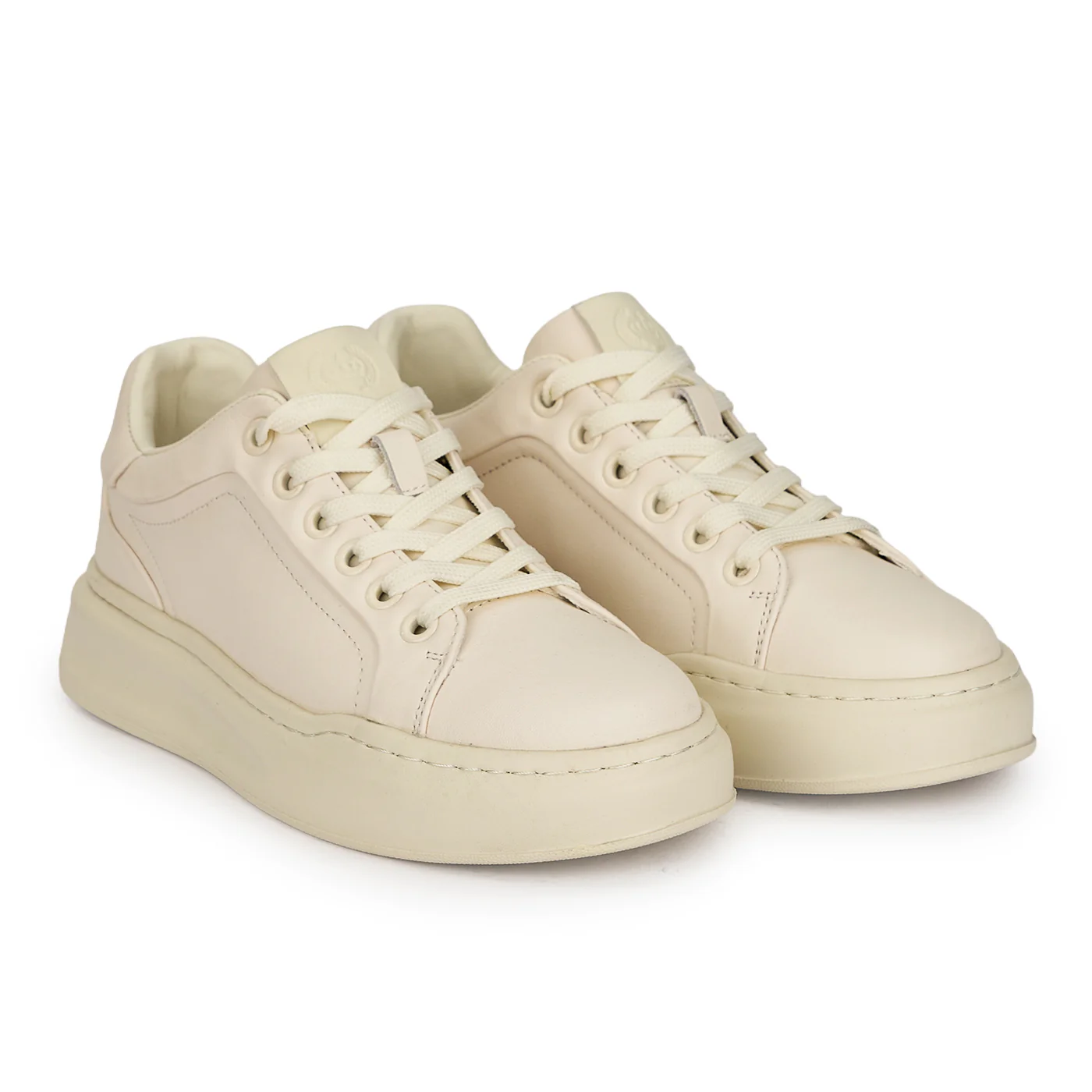 Pantofi casual barbati din piele naturala alba 20000 - Image 4