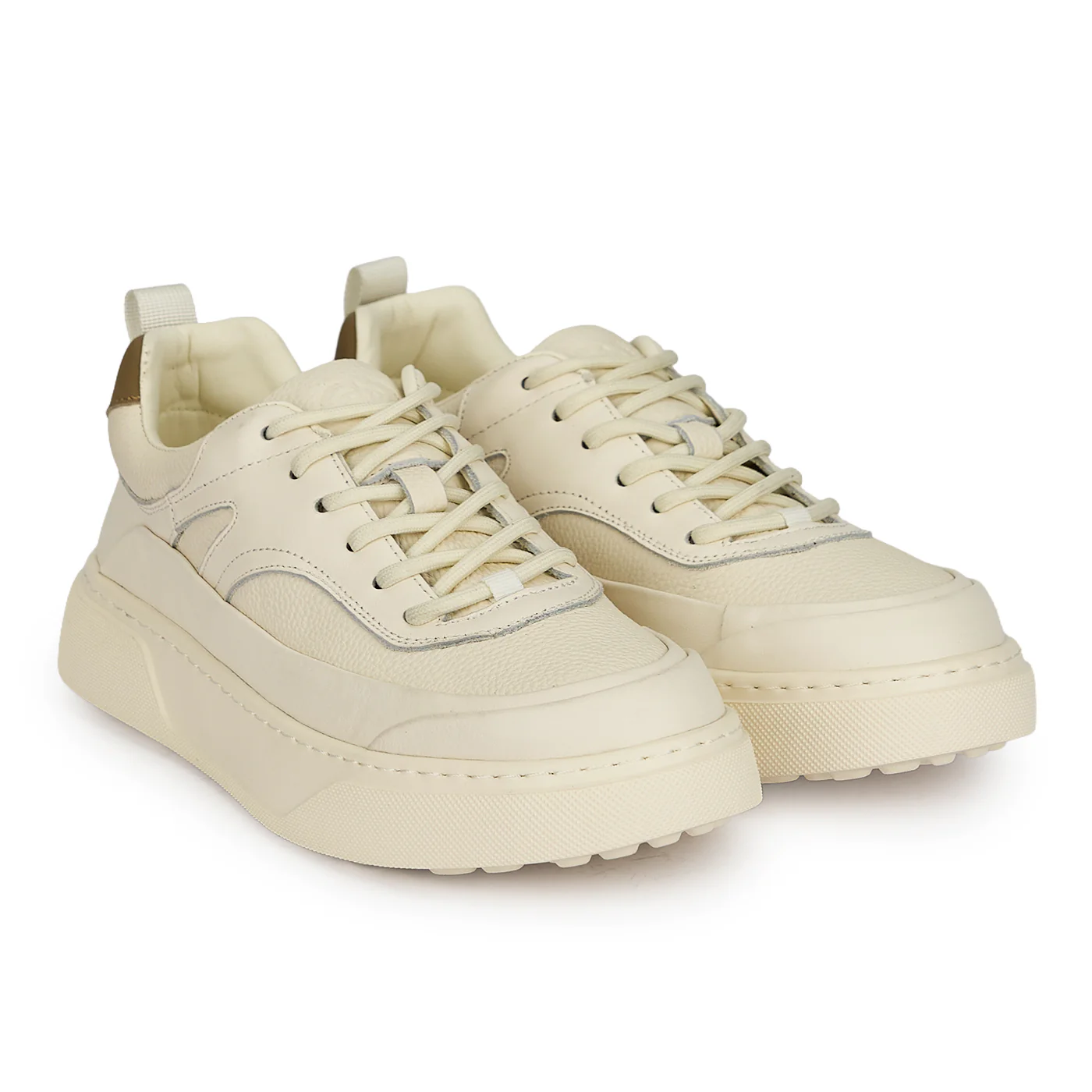 Pantofi casual barbati din piele naturala alba 20092 - Image 4