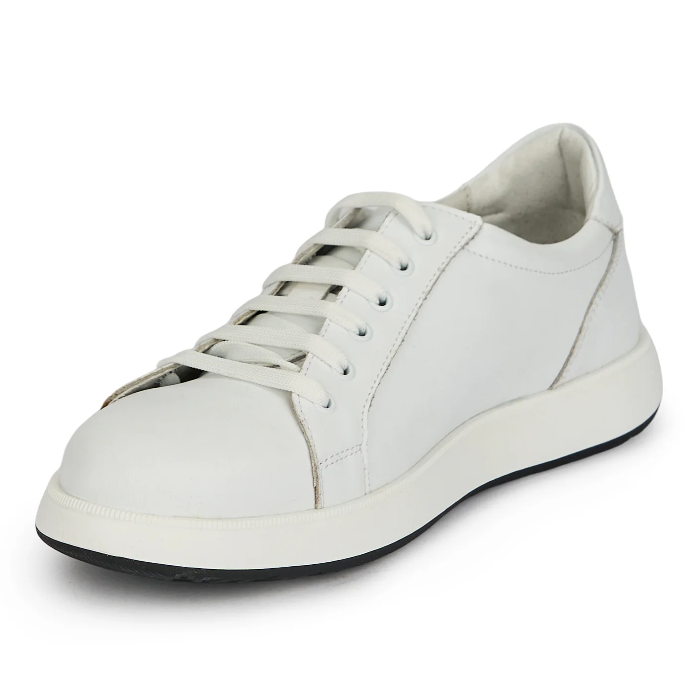 Pantofi casual barbati din piele naturala alba 20105 - Image 3
