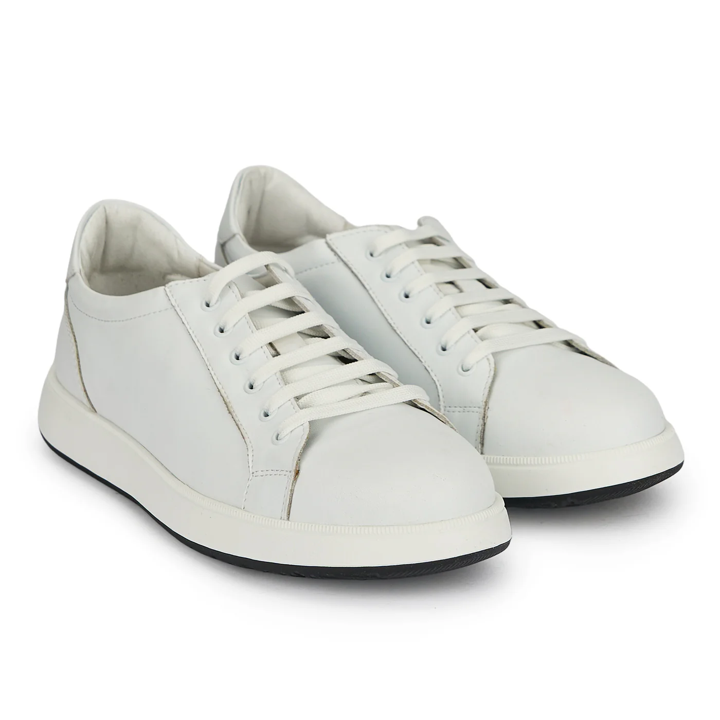 Pantofi casual barbati din piele naturala alba 20105 - Image 4