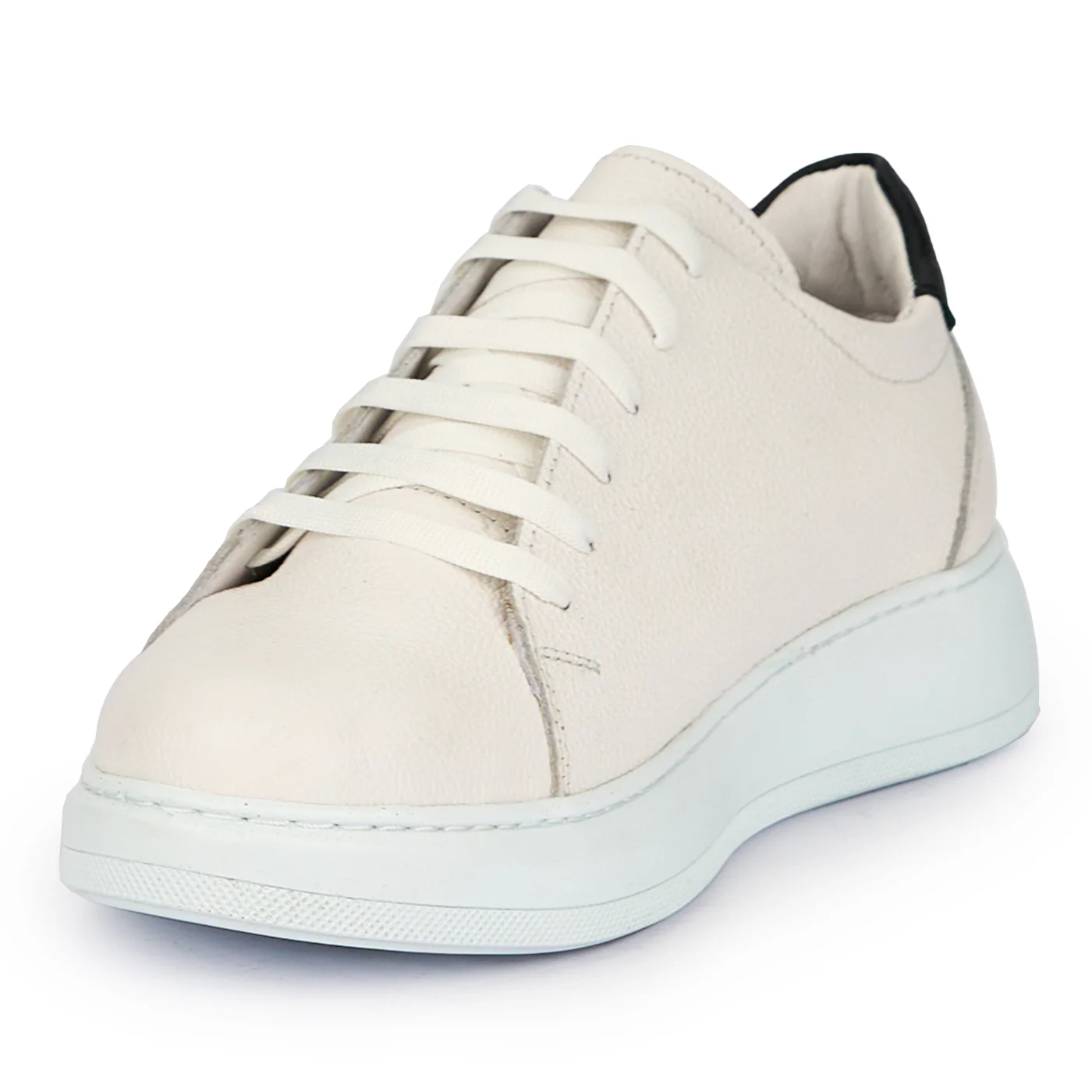 Pantofi casual barbati din piele naturala alba 7656 - Image 3