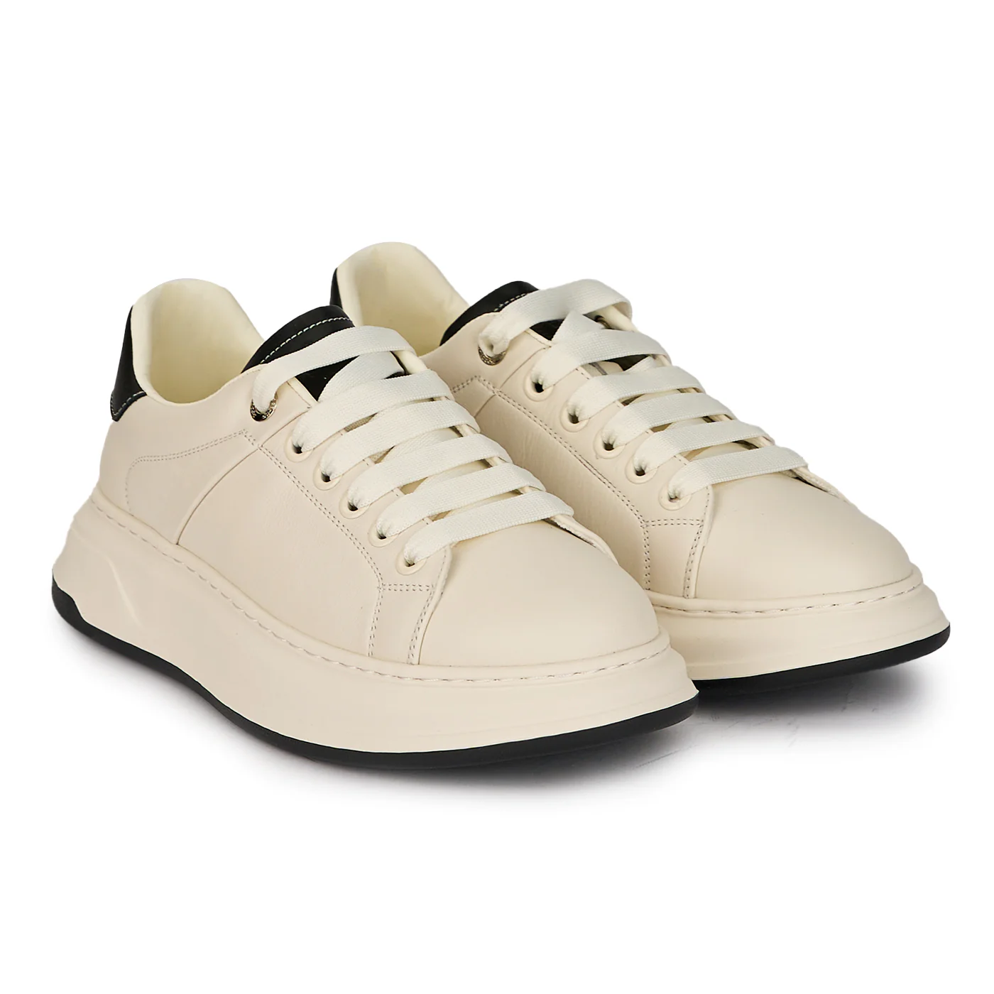 Pantofi casual barbati din piele naturala alba 7860 - Image 4