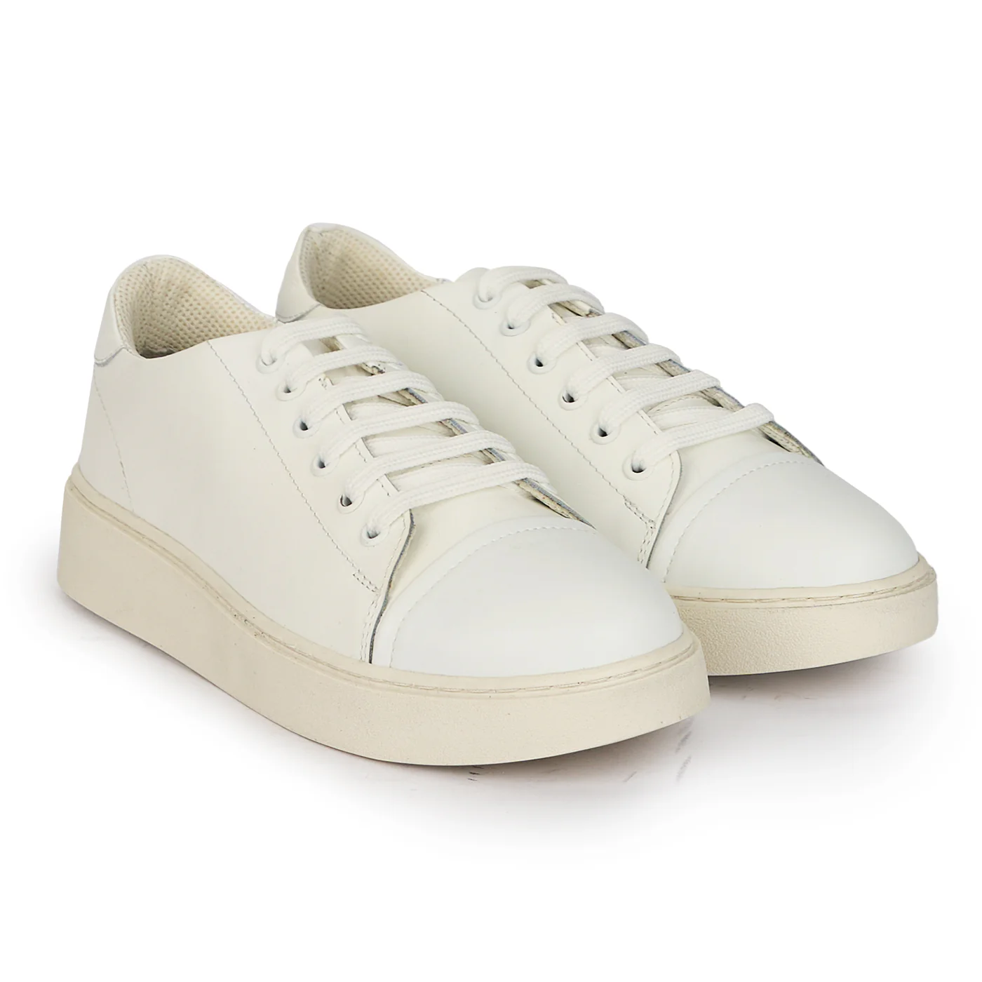 Pantofi casual barbati din piele naturala alba 7878 - Image 4