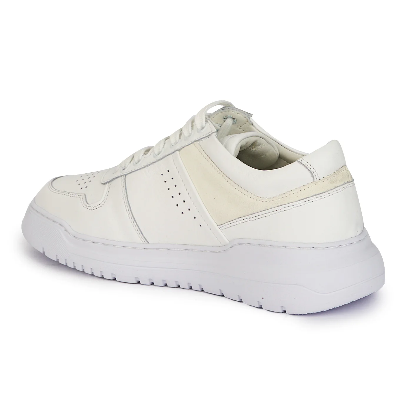 Pantofi casual barbati din piele naturala alba 7886 - Image 2