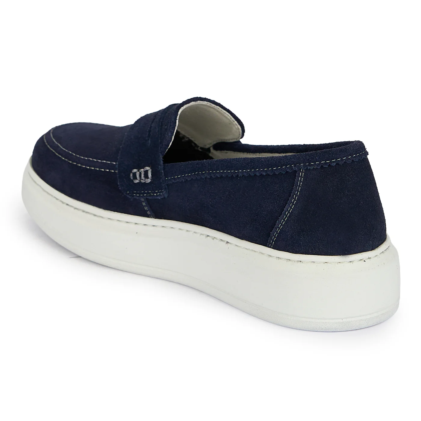 Pantofi casual barbati din piele naturala bleumarin 20099 - Image 2