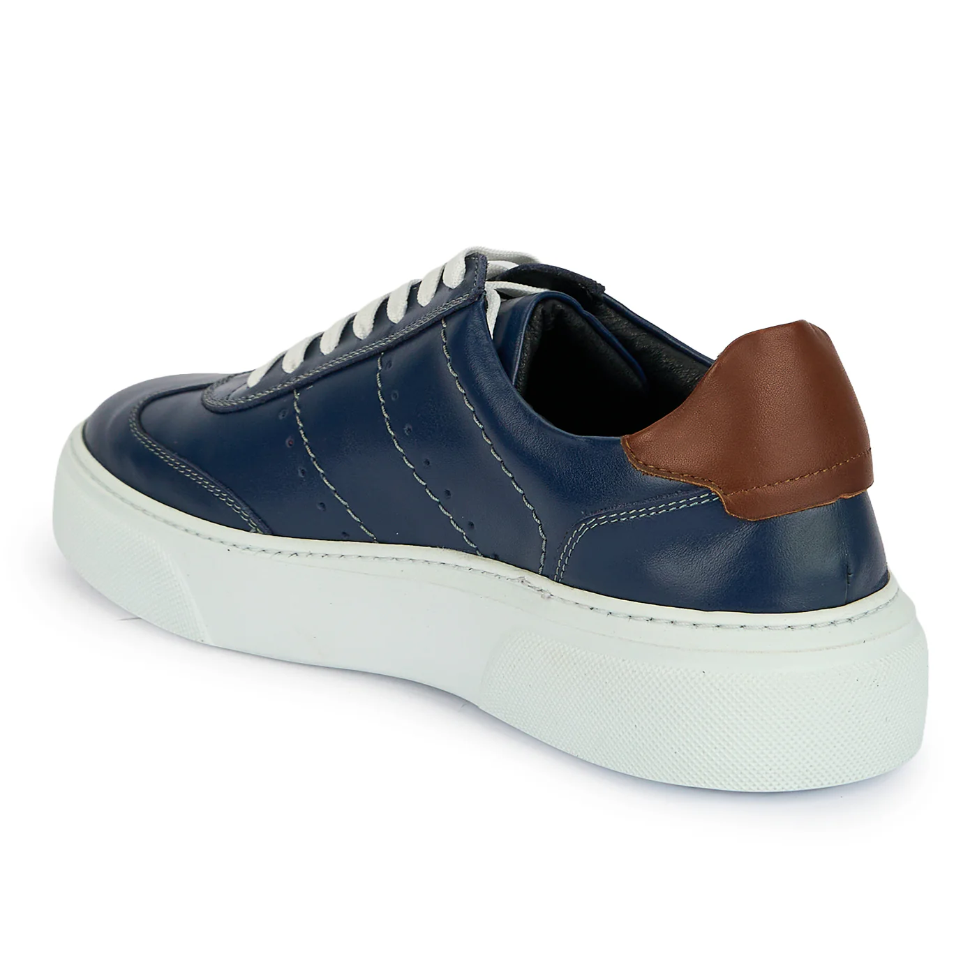 Pantofi casual barbati din piele naturala bleumarin 20104 - Image 2