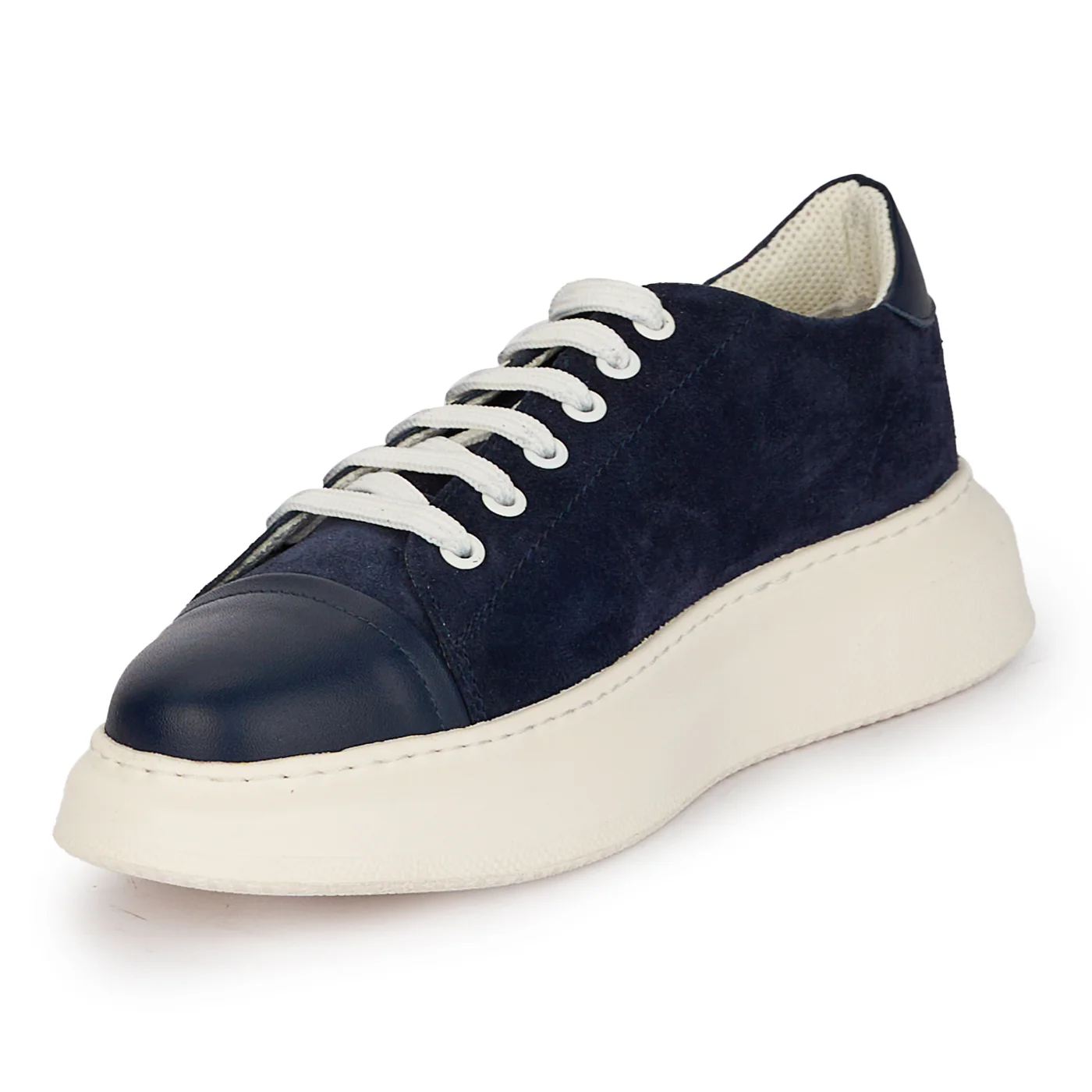 Pantofi casual barbati din piele naturala bleumarin 7880 - Image 3