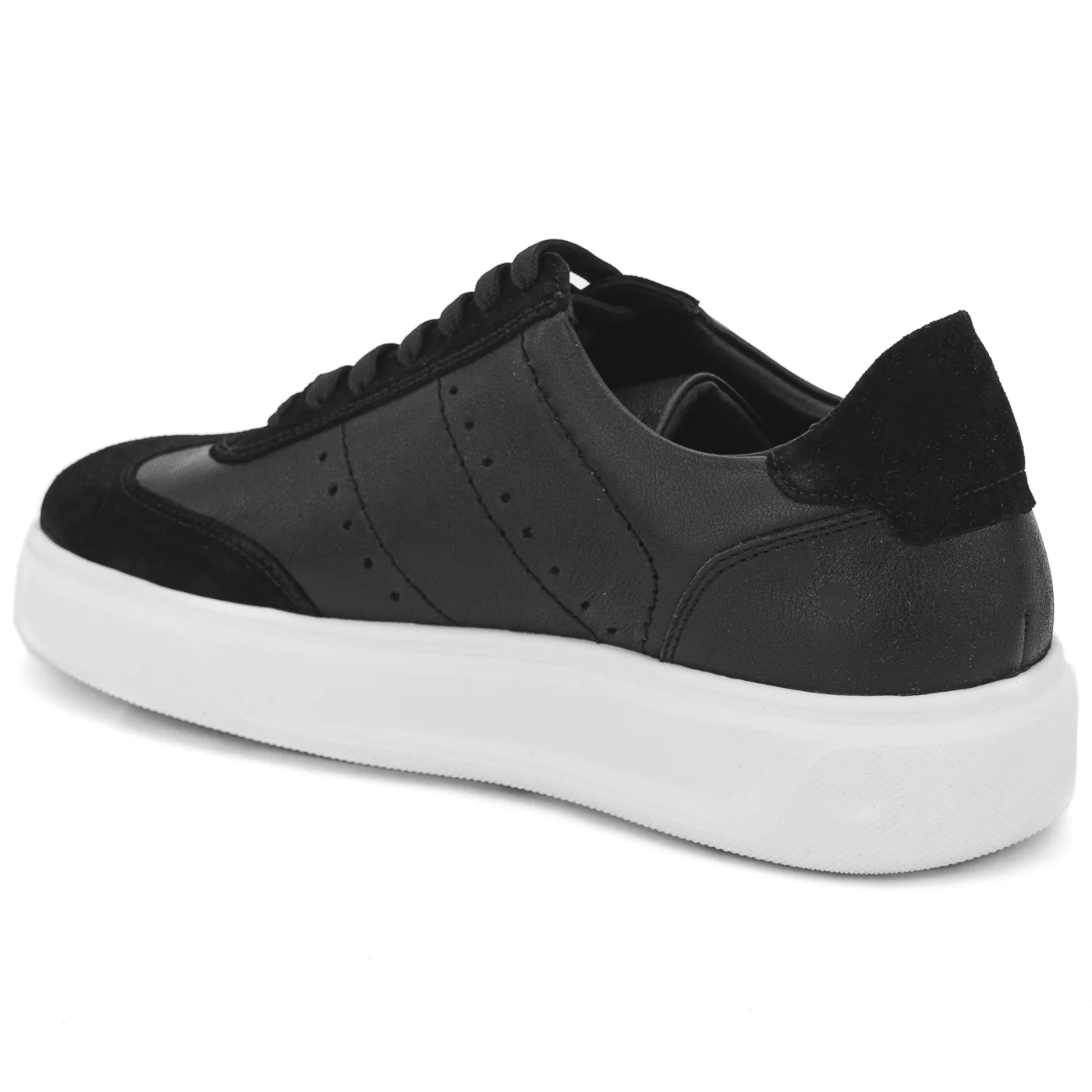 Pantofi casual barbati din piele naturala neagra 14038 - Image 2