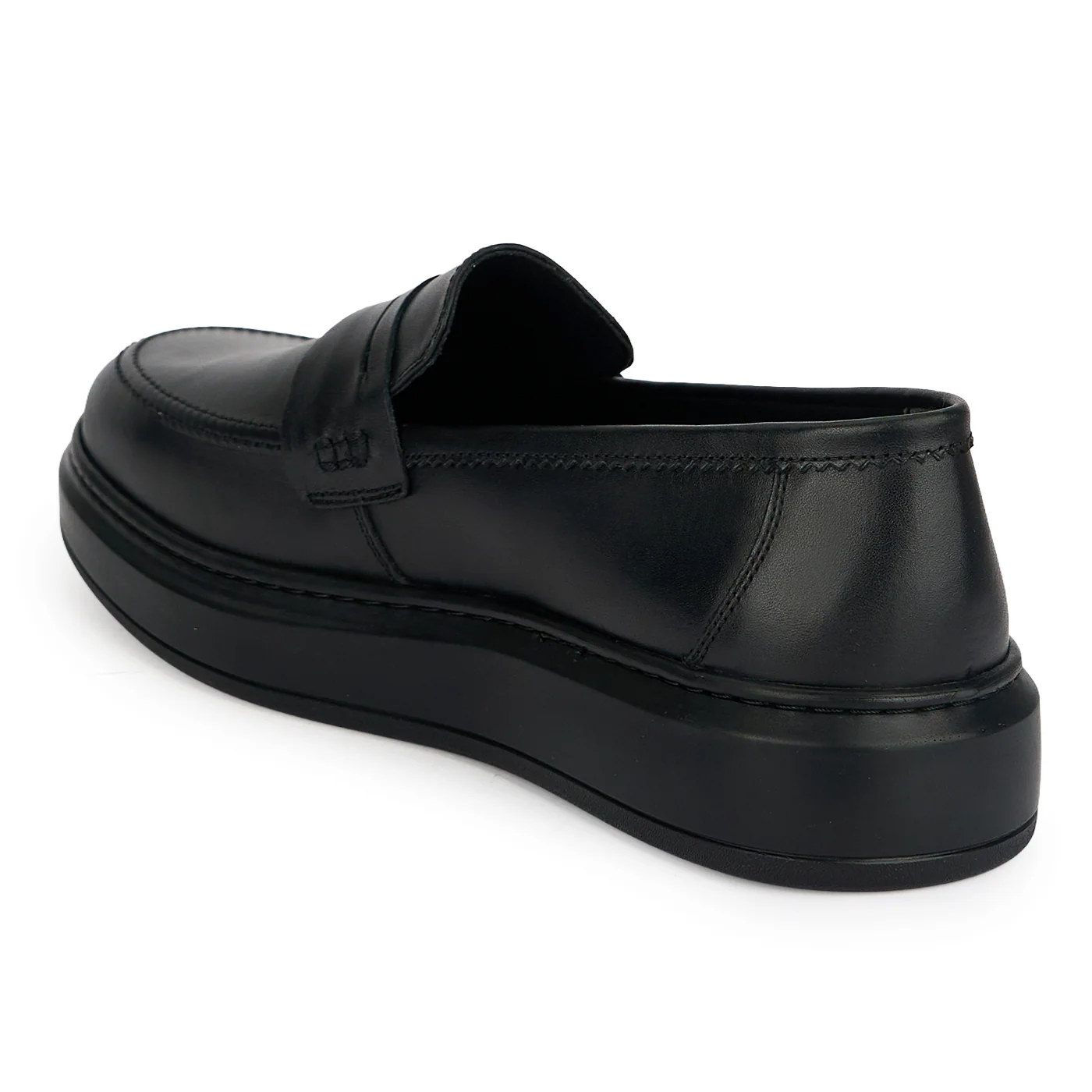 Pantofi casual barbati din piele naturala neagra 20097 - Image 2