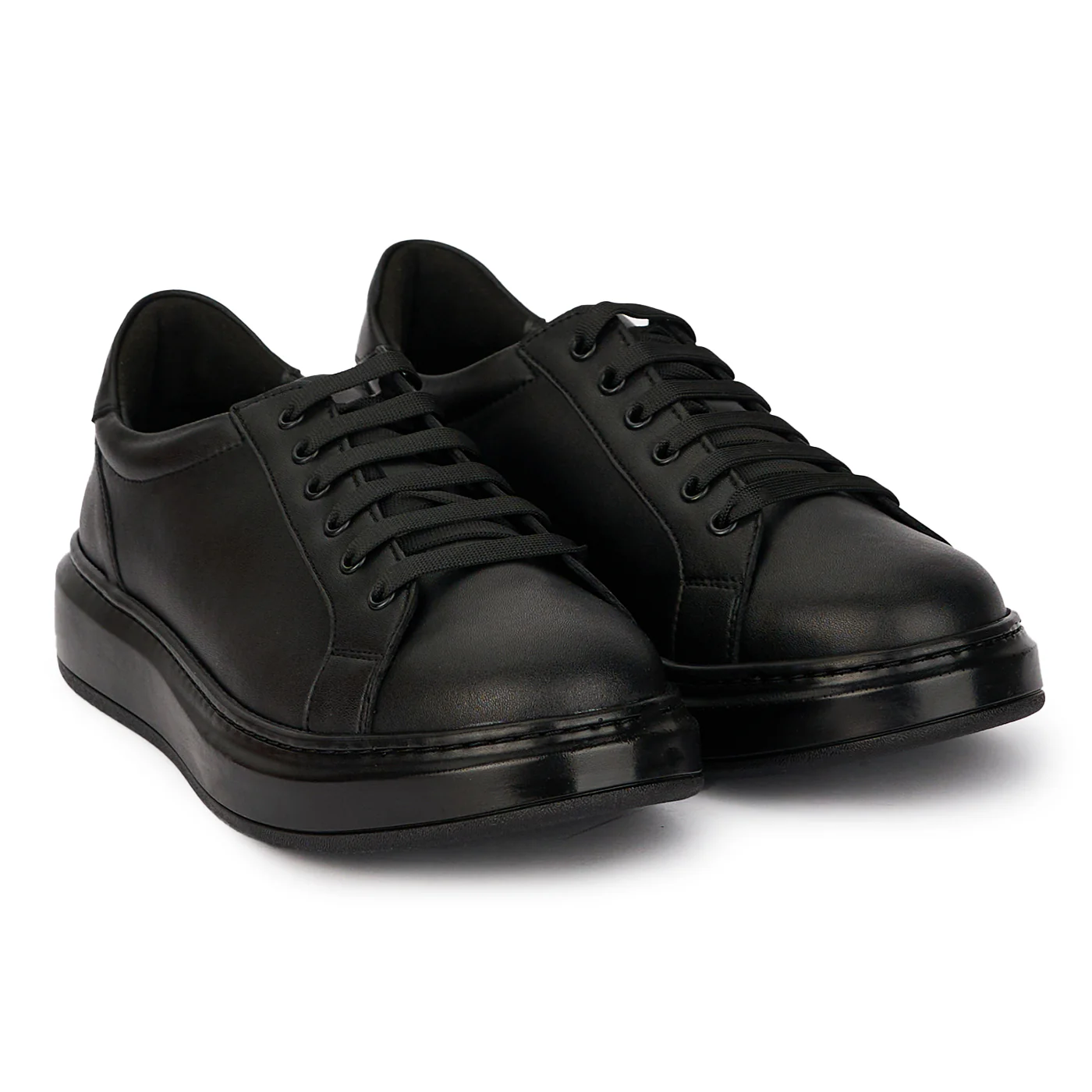 Pantofi casual barbati din piele naturala neagra 7853 - Image 4