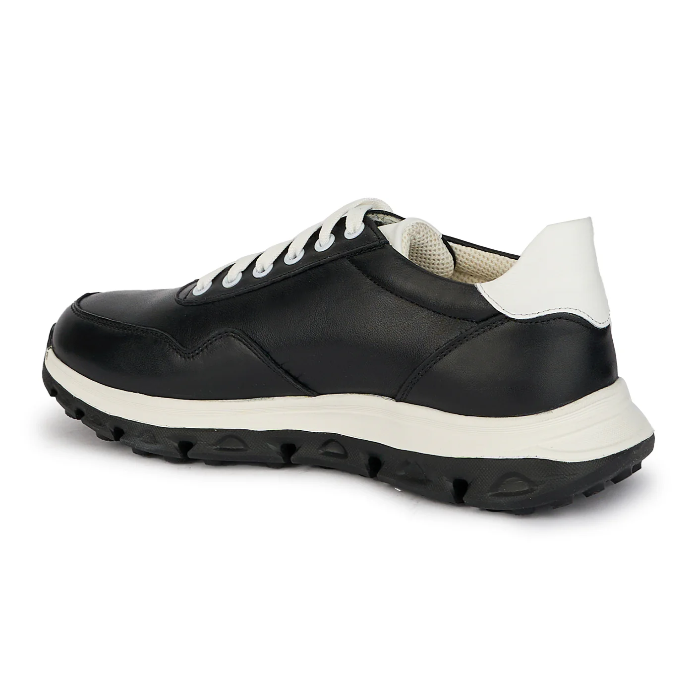 Pantofi casual barbati din piele naturala neagra 7865 - Image 2