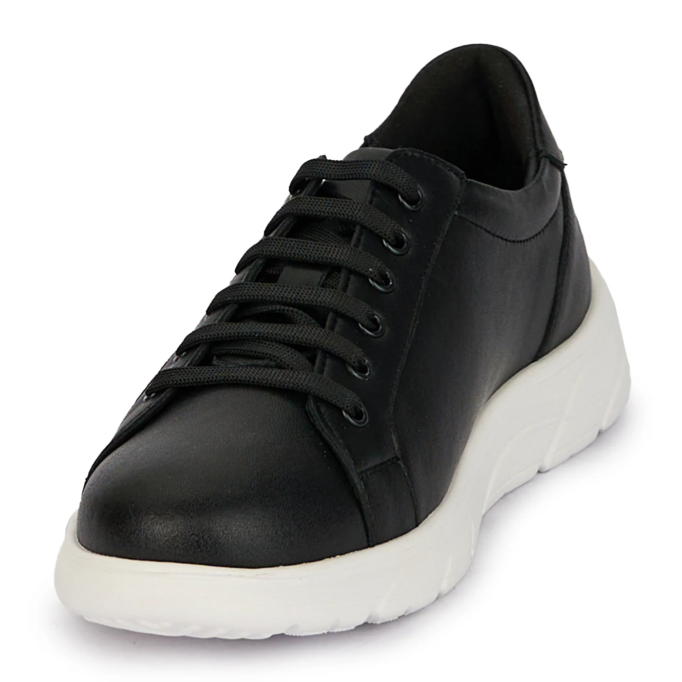 Pantofi casual barbati din piele naturala neagra 7873 - Image 3