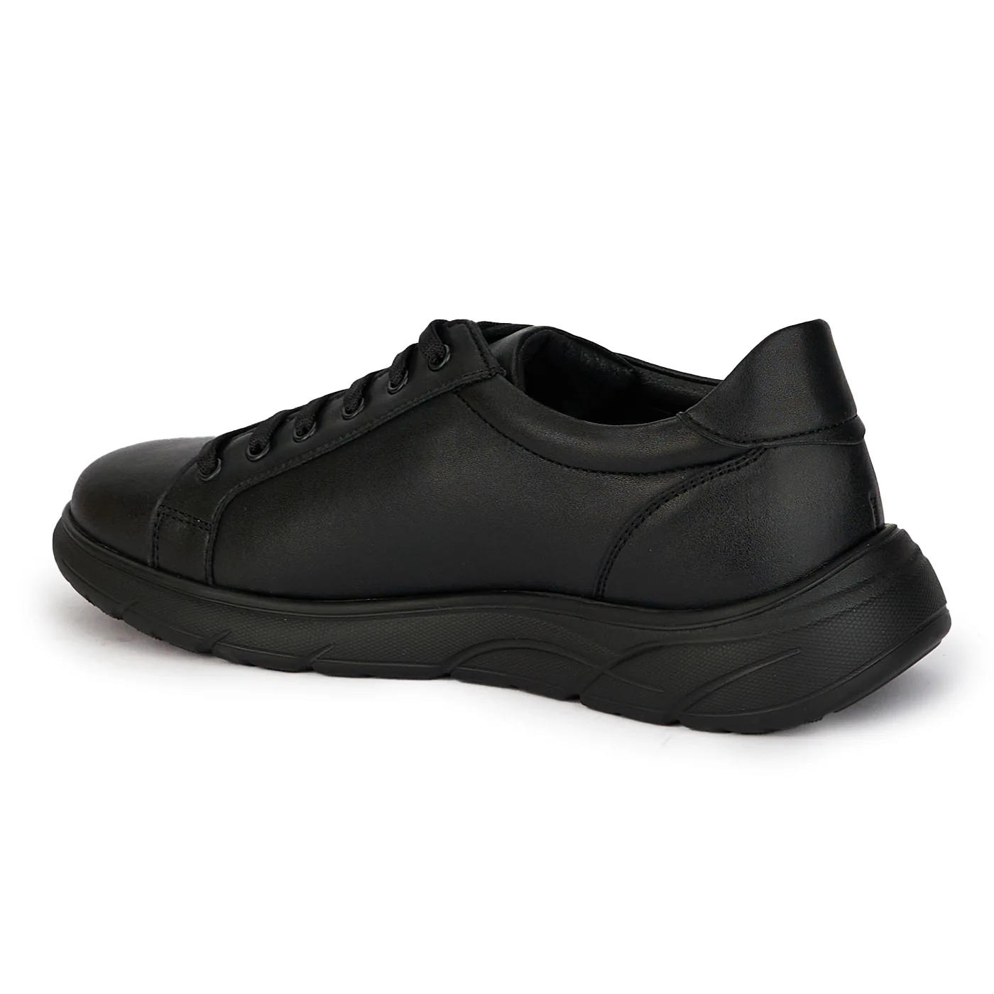 Pantofi casual barbati din piele naturala neagra 7874 - Image 2