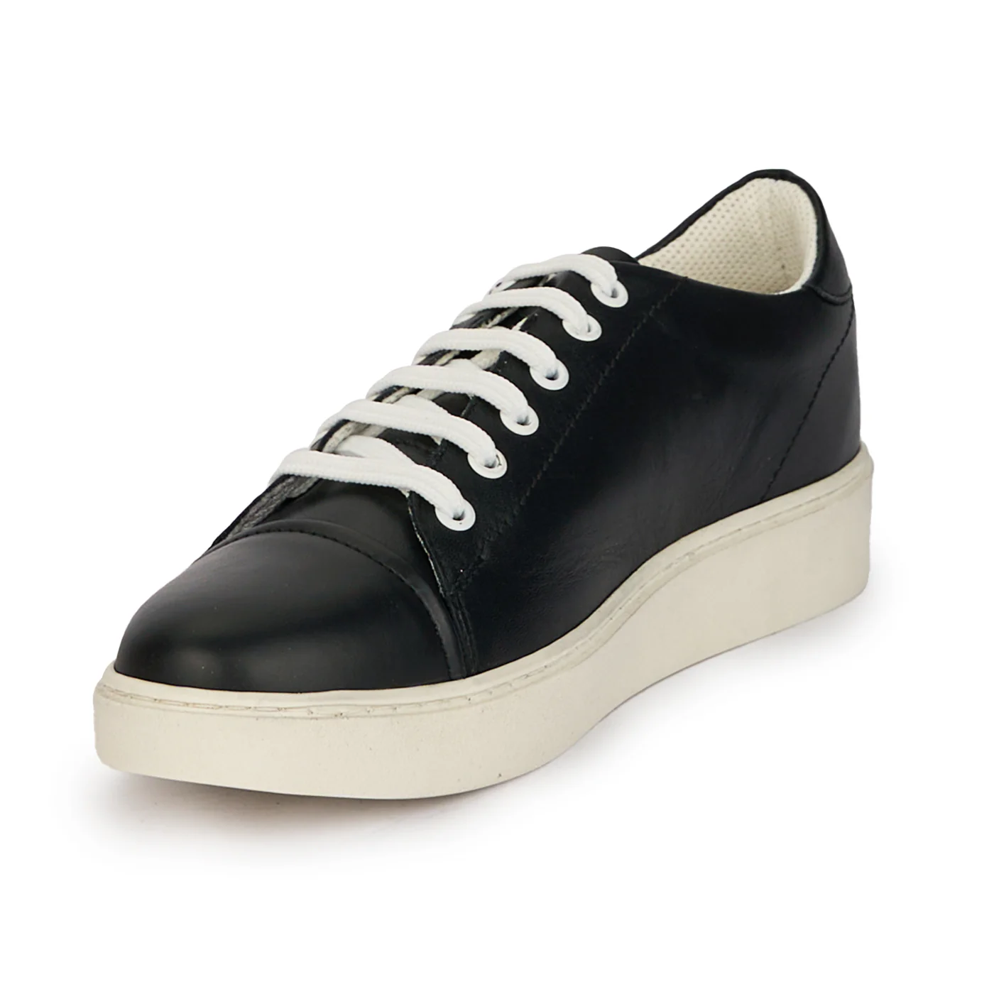 Pantofi casual barbati din piele naturala neagra 7879 - Image 3